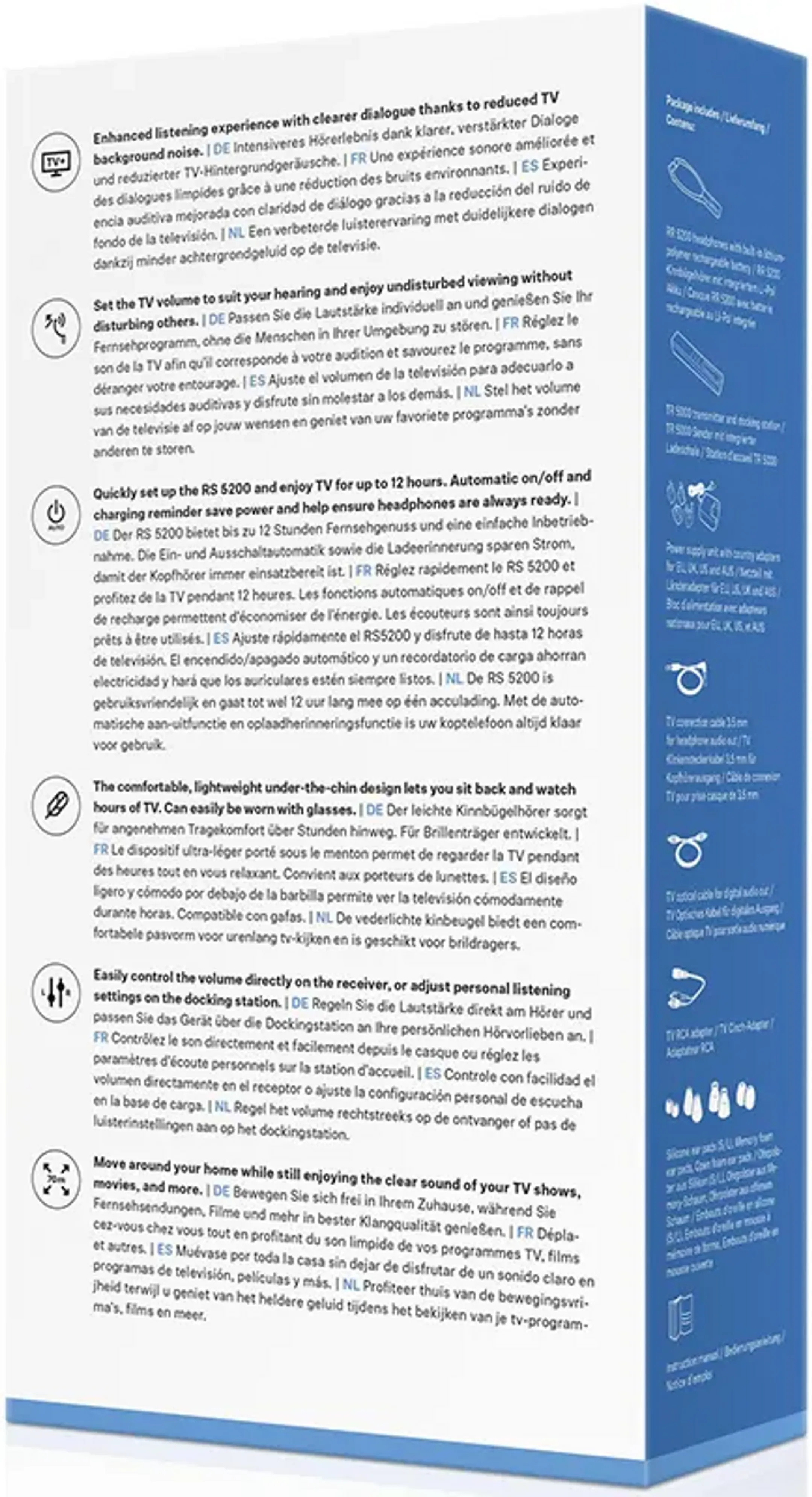 Sennheiser RS 5200 Wireless TV Earbuds - Black image