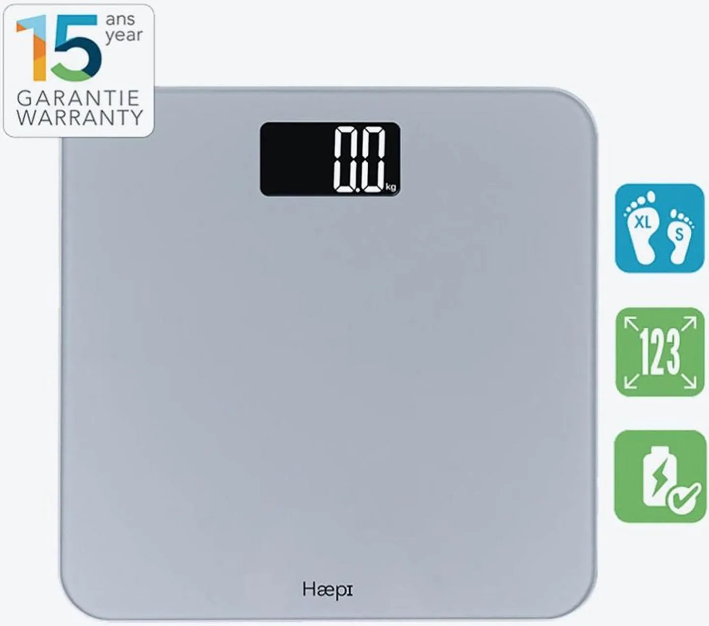 HAEPI HIEMILYSV bathroom scale Silver HIFI international