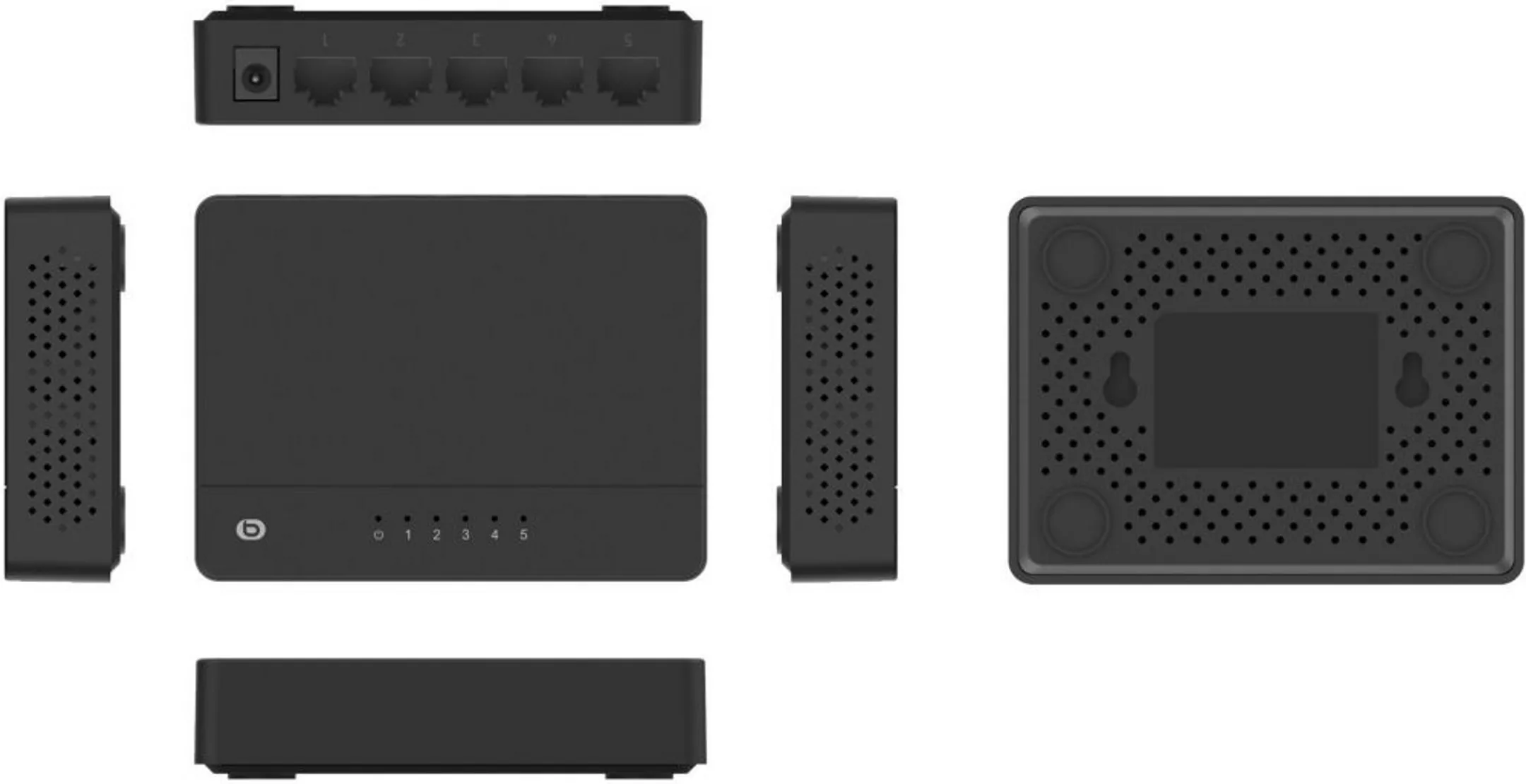 ESSENTIEL-B Giga 2023 Ethernet-Switch - 5 Anschlüsse - Schwarz image