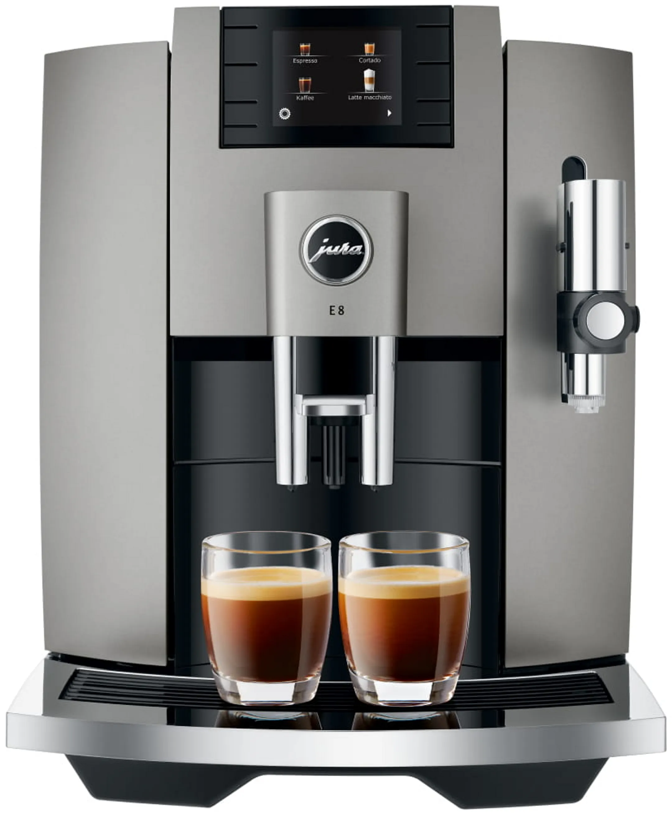Machine à expresso automatique E8 Dark Inox EC