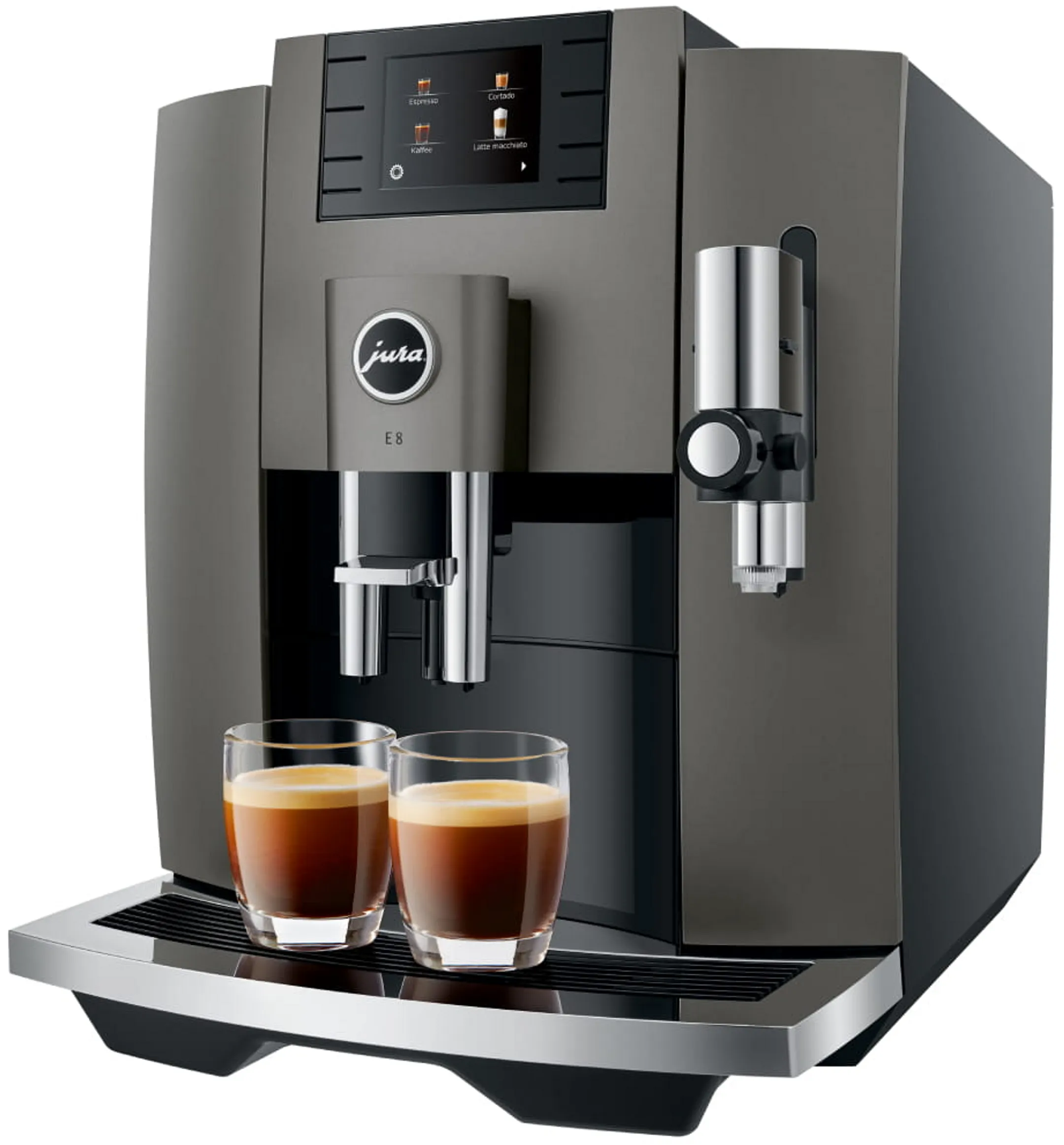 Jura Automatische Espressomaschine E8 Dark Inox EC image