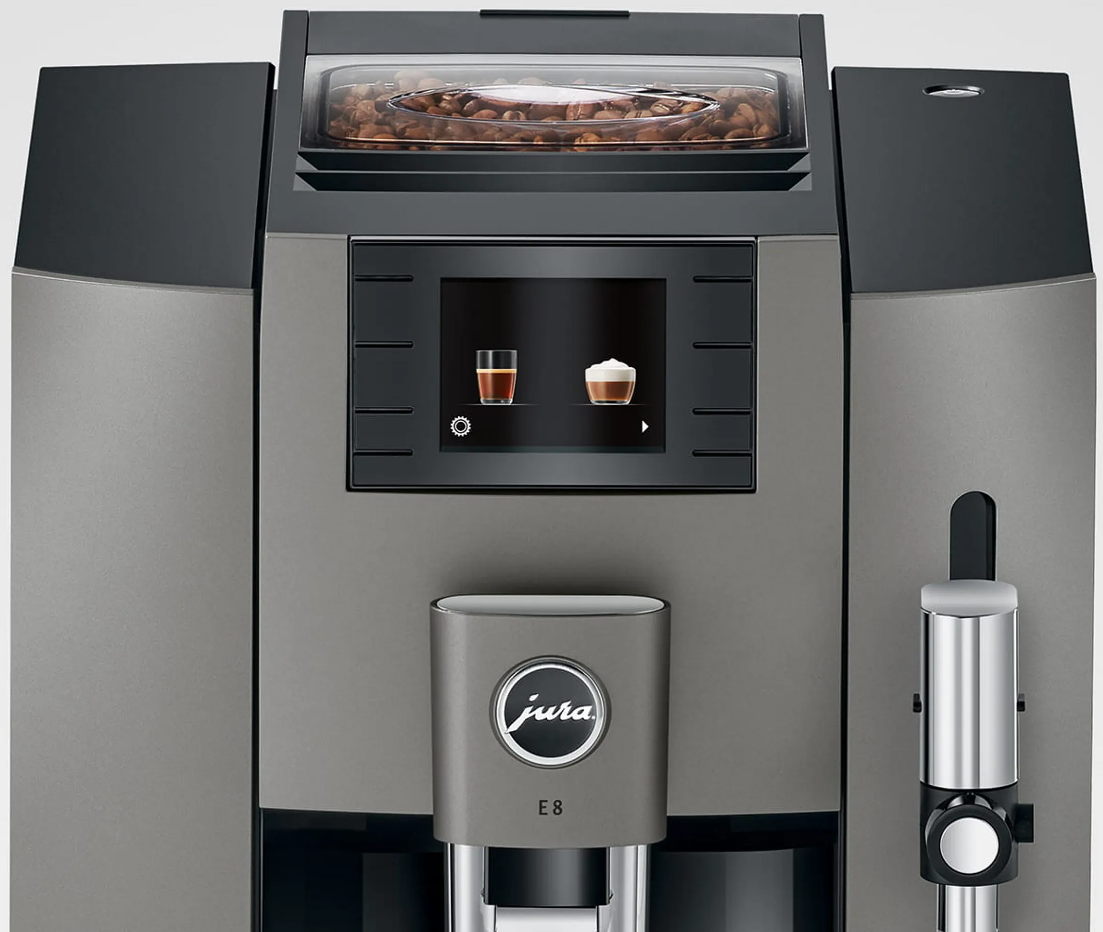 Jura Automatische Espressomaschine E8 Dark Inox EC image