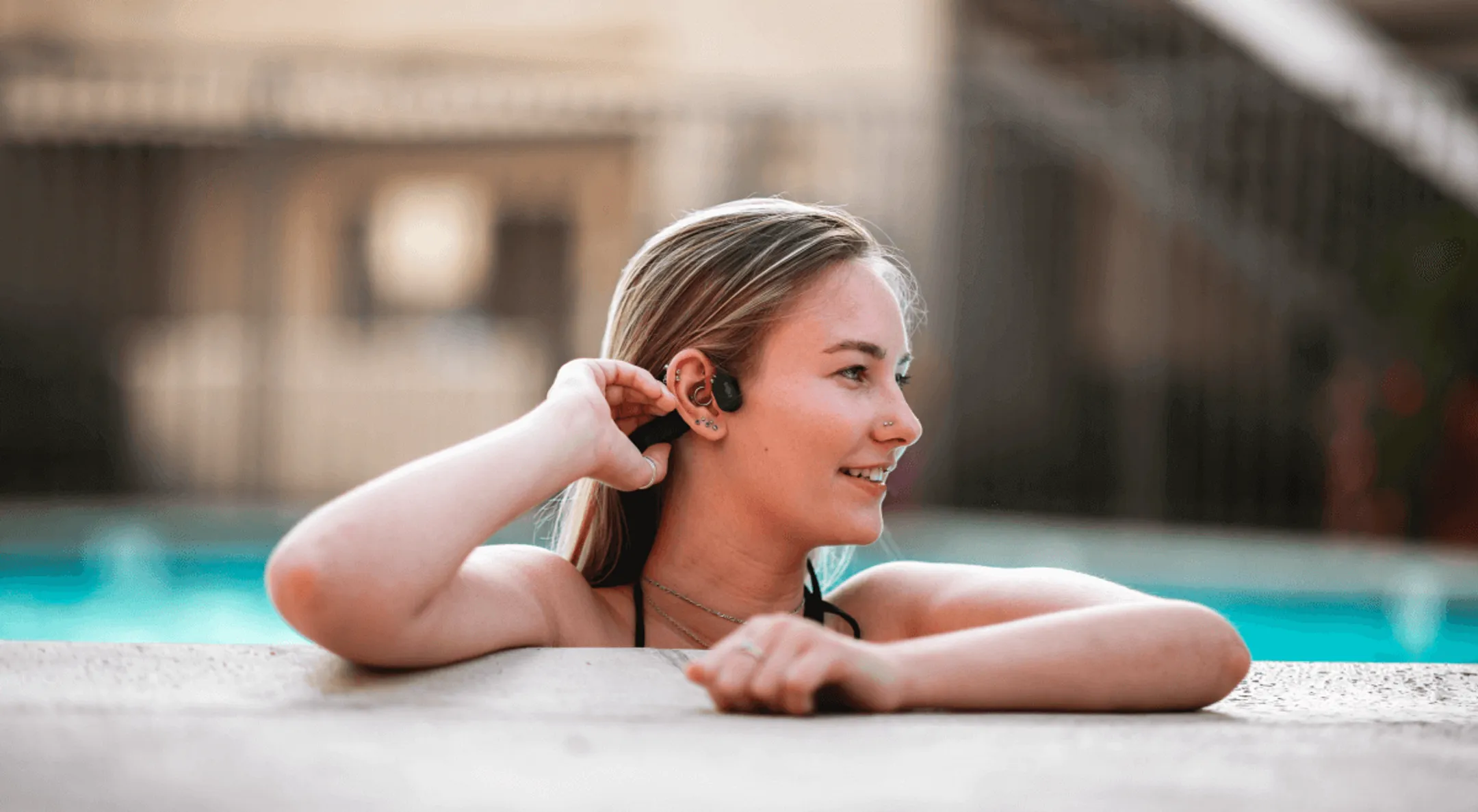 Shokz OpenSwim Wireless Headphones - Black image