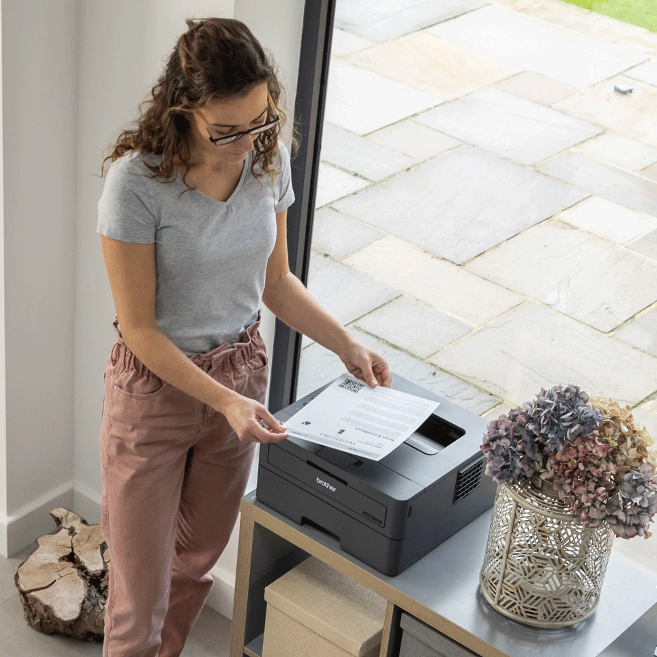 Brother Monochrome Laser Printer HL-L2400DWE image