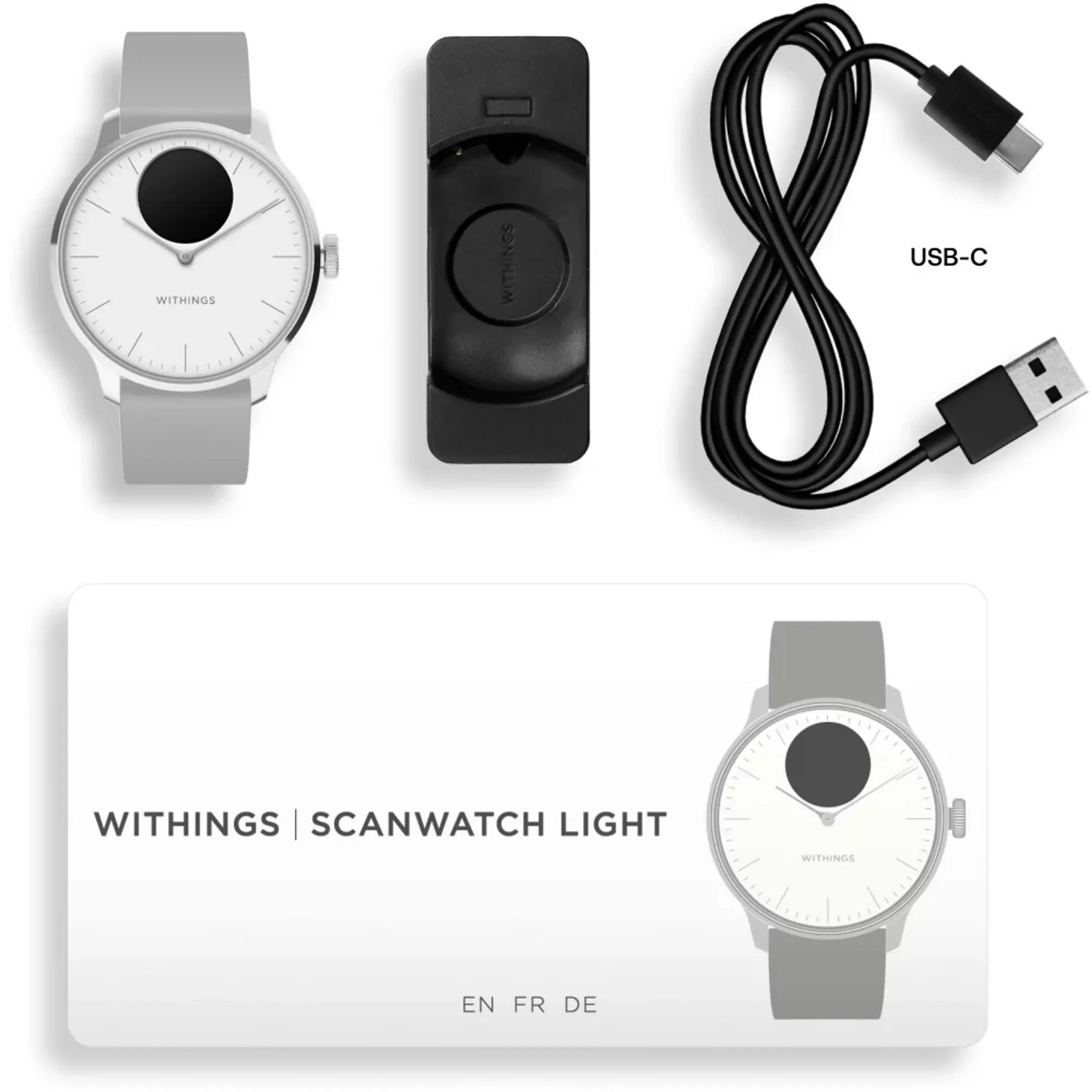 WITHINGS Smartwatch ScanWatch Light - 37 mm - Weiss image