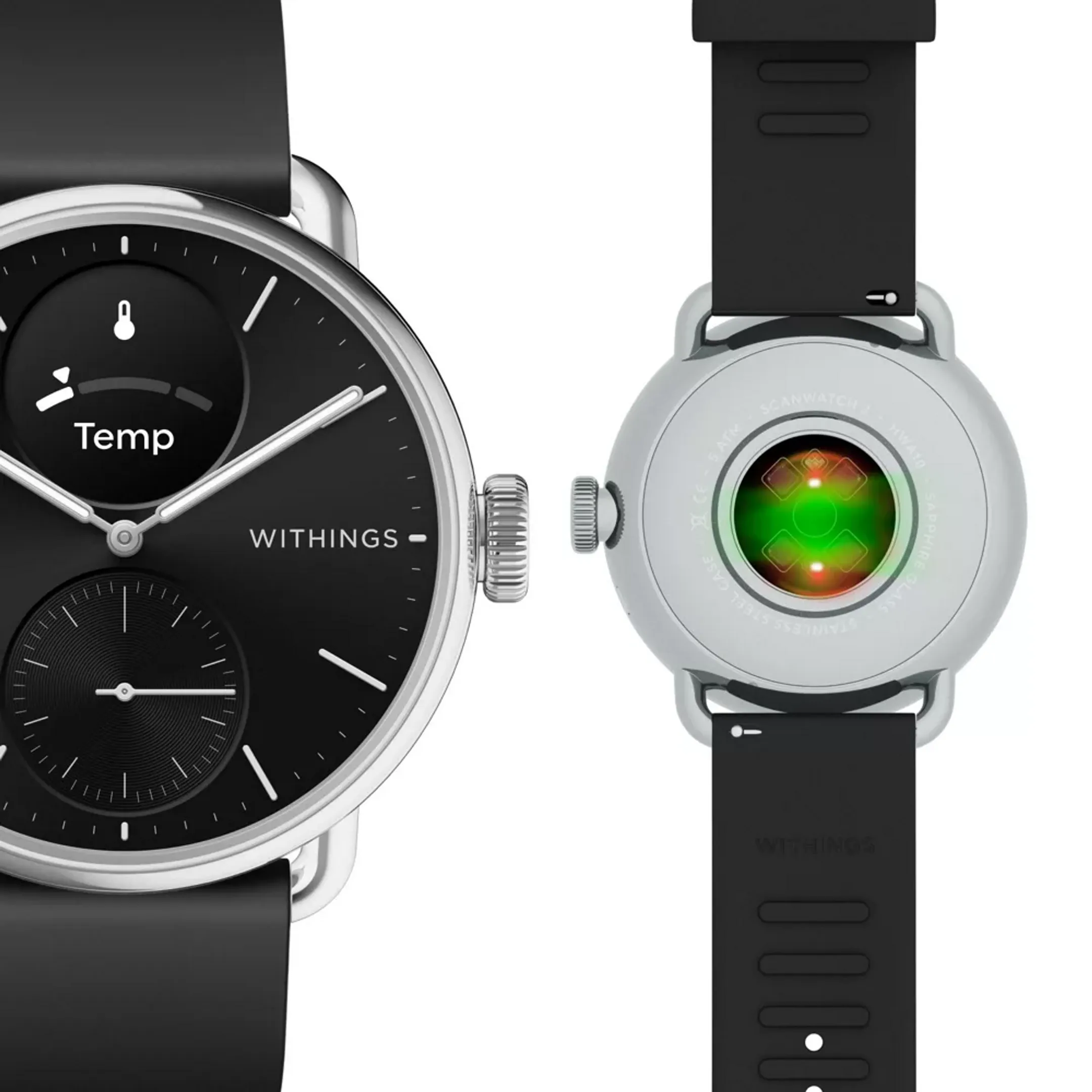 WITHINGS Smartwatch ScanWatch 2 - 38 mm - Black image