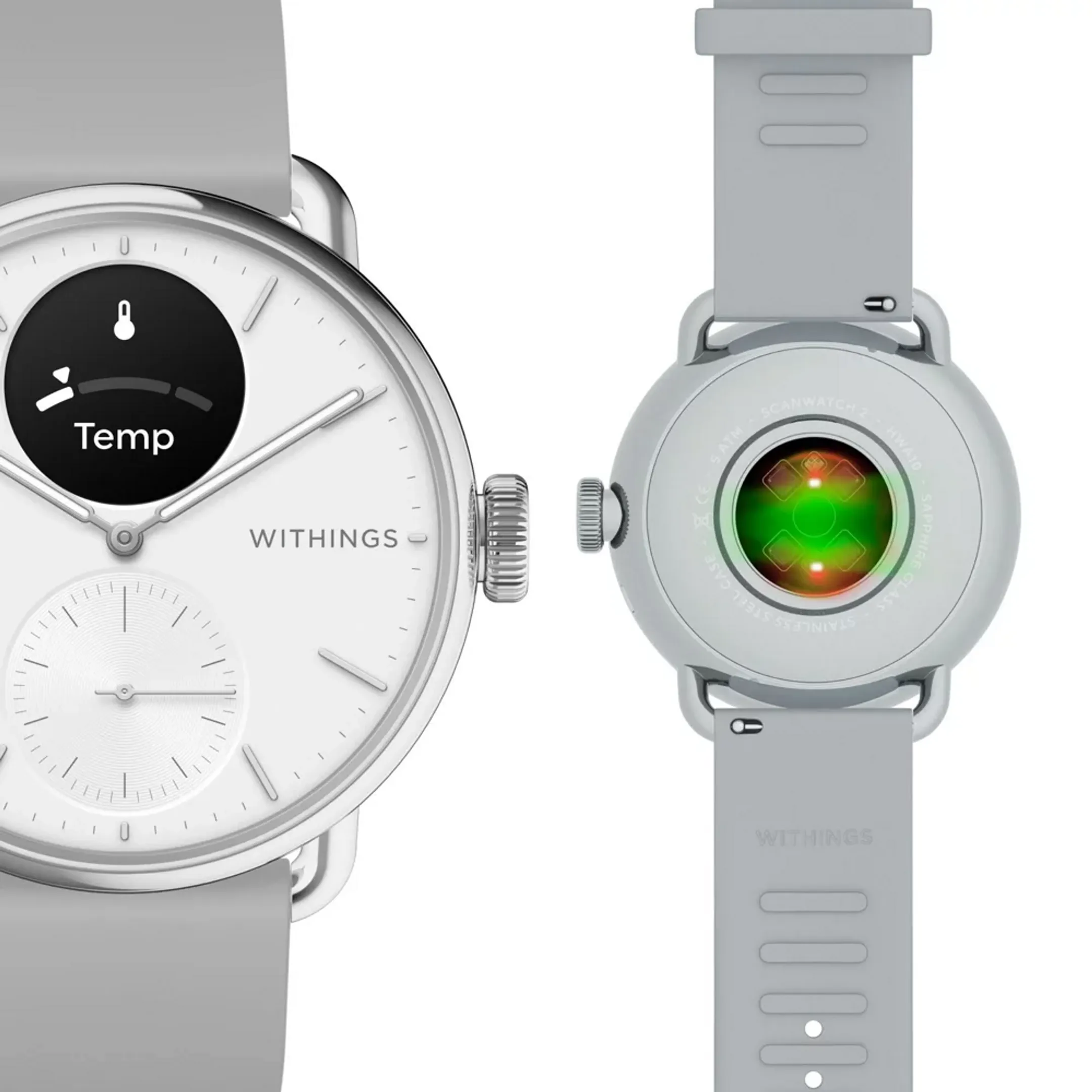 WITHINGS Smartwatch ScanWatch 2 - 38 mm - White image