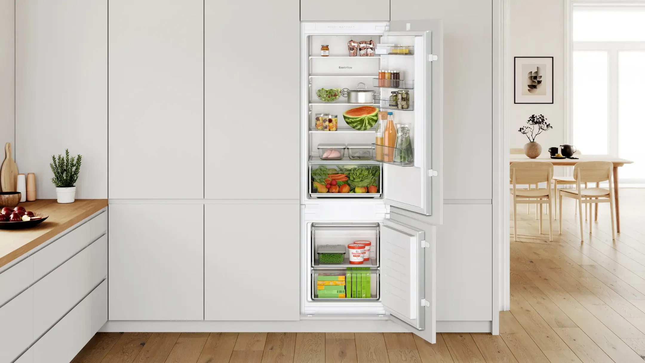 Bosch Combi Frigo congélateur encastrable Serie 2 KIV87NSE0 image