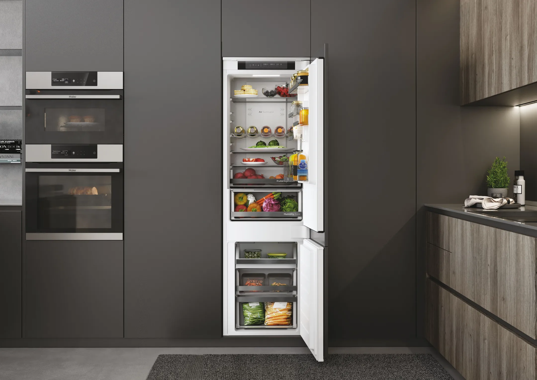 Haier Combi frigo congélateur encastrable 2D 55 Series 6 HBW5518D image