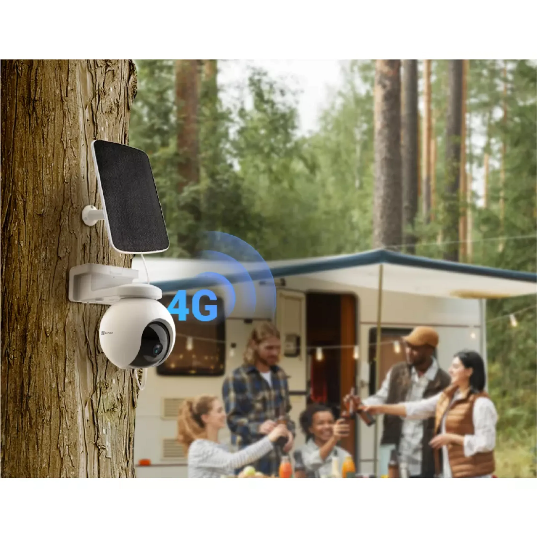 Ezviz Caméra de surveillance motorisée EB8 4G 2K - Blanc image