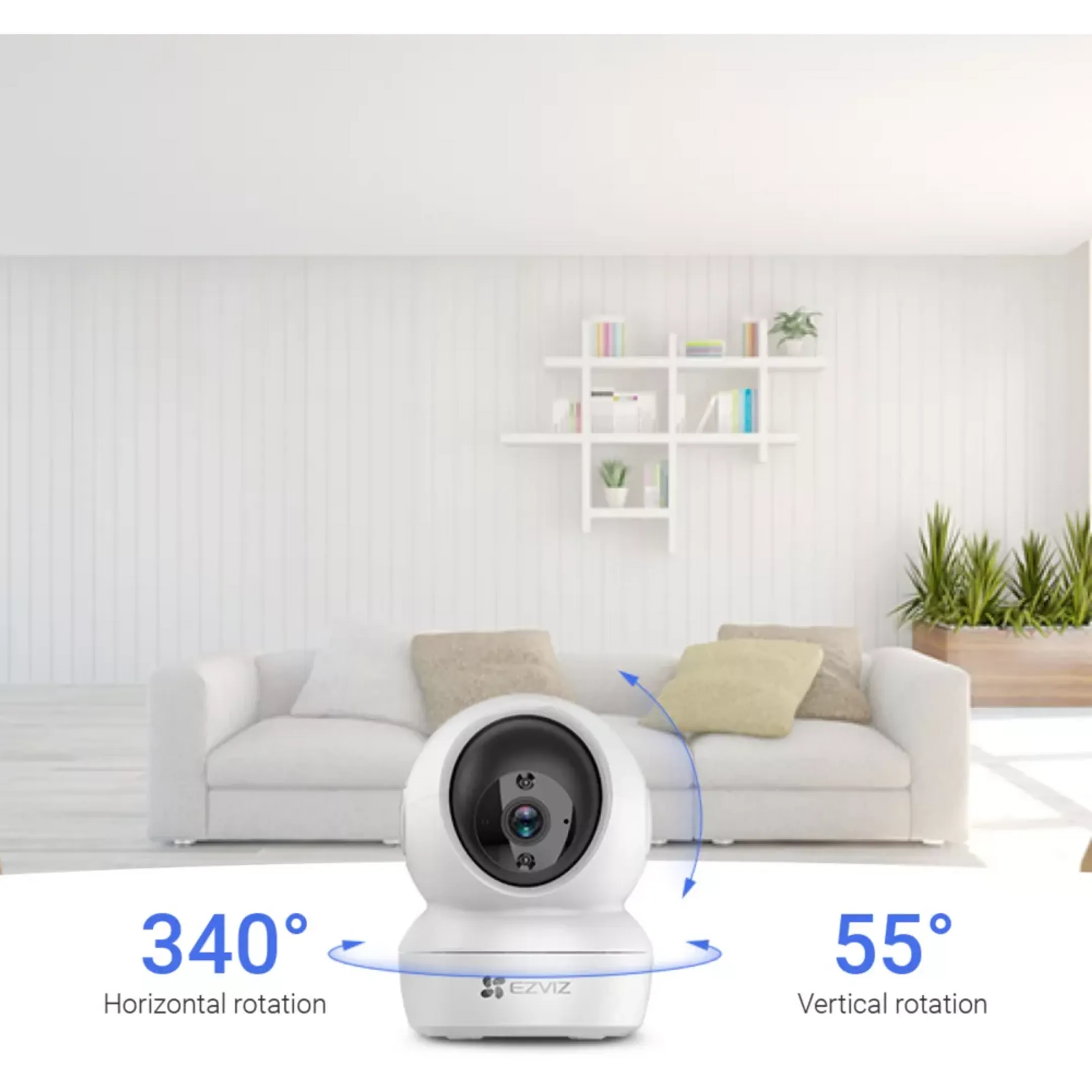 Ezviz Caméra de surveillance H6c - Blanc image