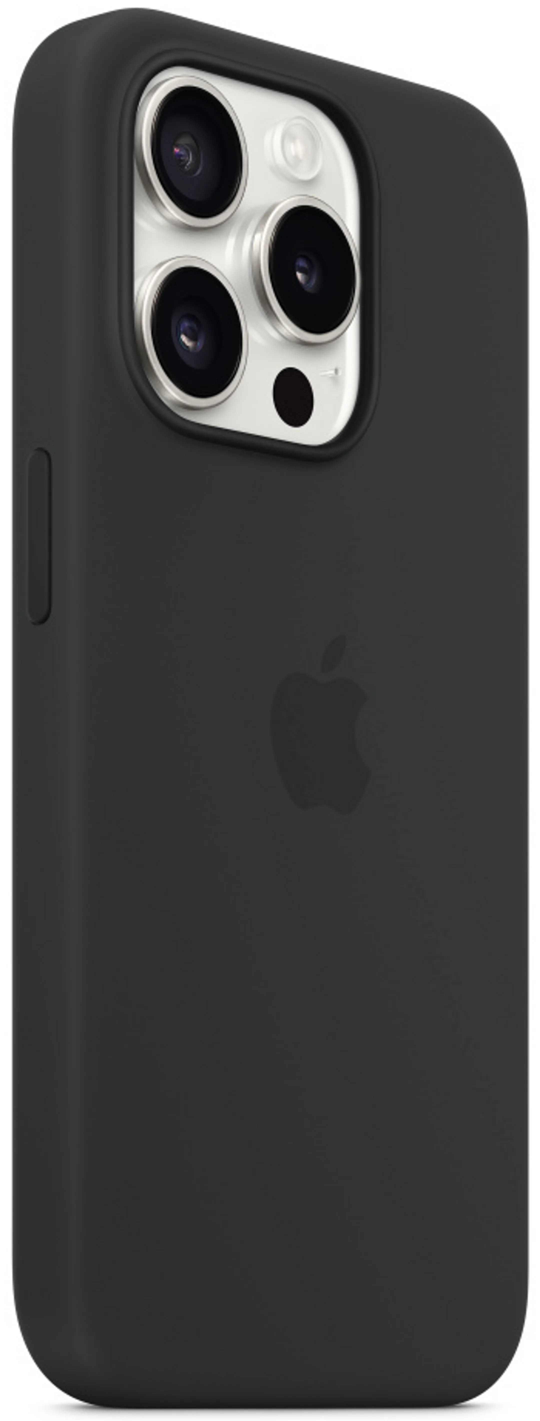 Apple iPhone 15 Pro Silicone Case with MagSafe - Black image