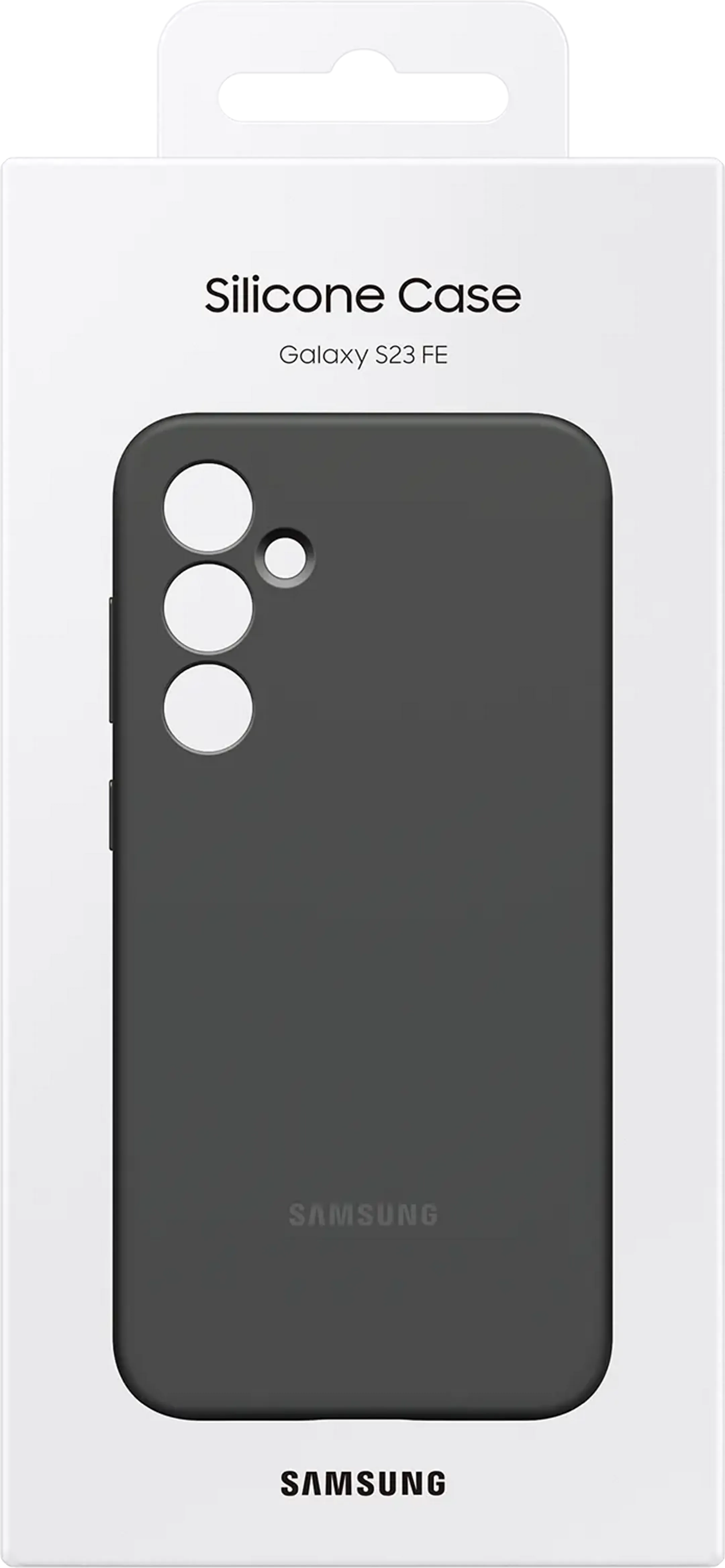 Coque en silicone pour Galaxy S23 FE - Noir