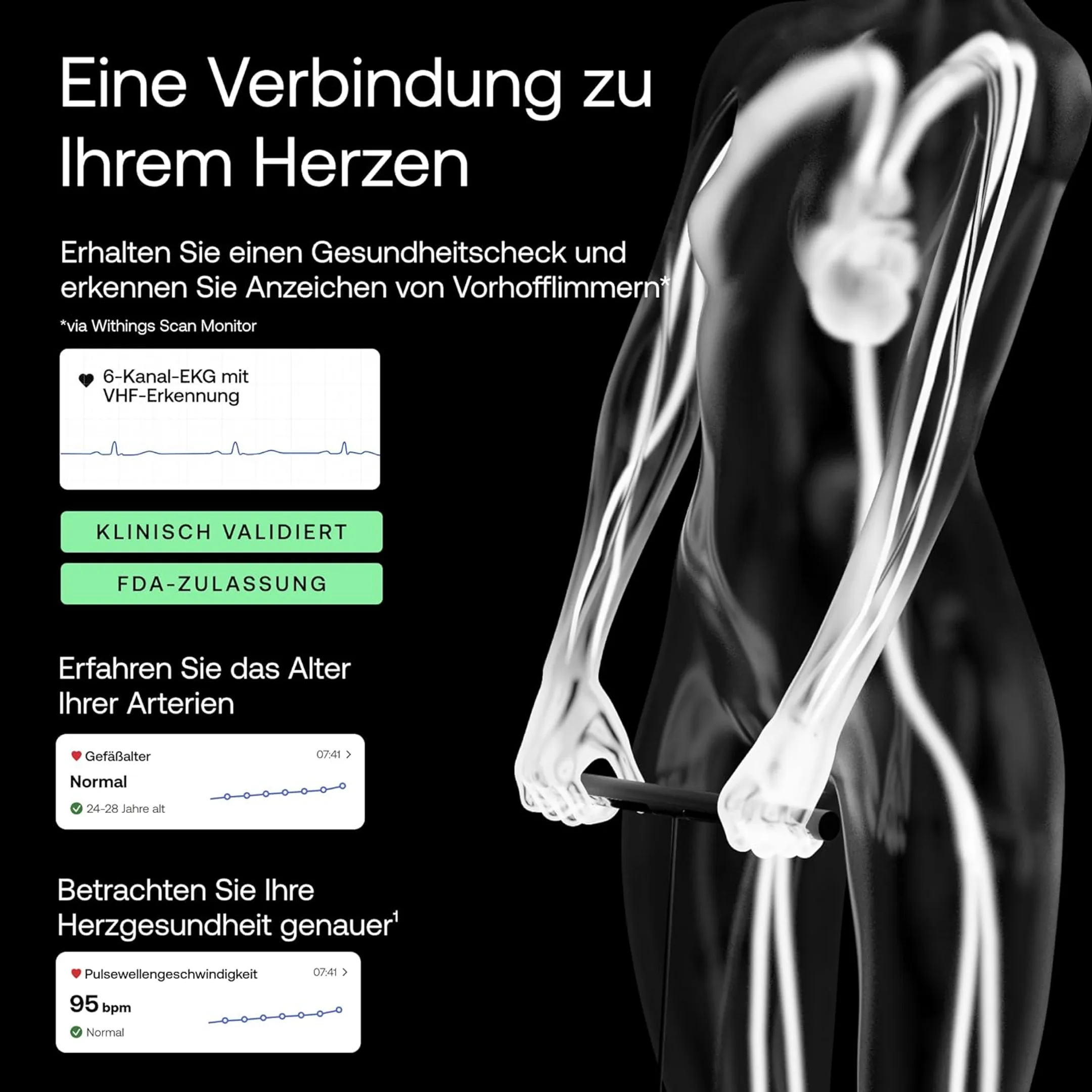 WITHINGS  Personenwaage verbunden Body Scan - Schwarz image