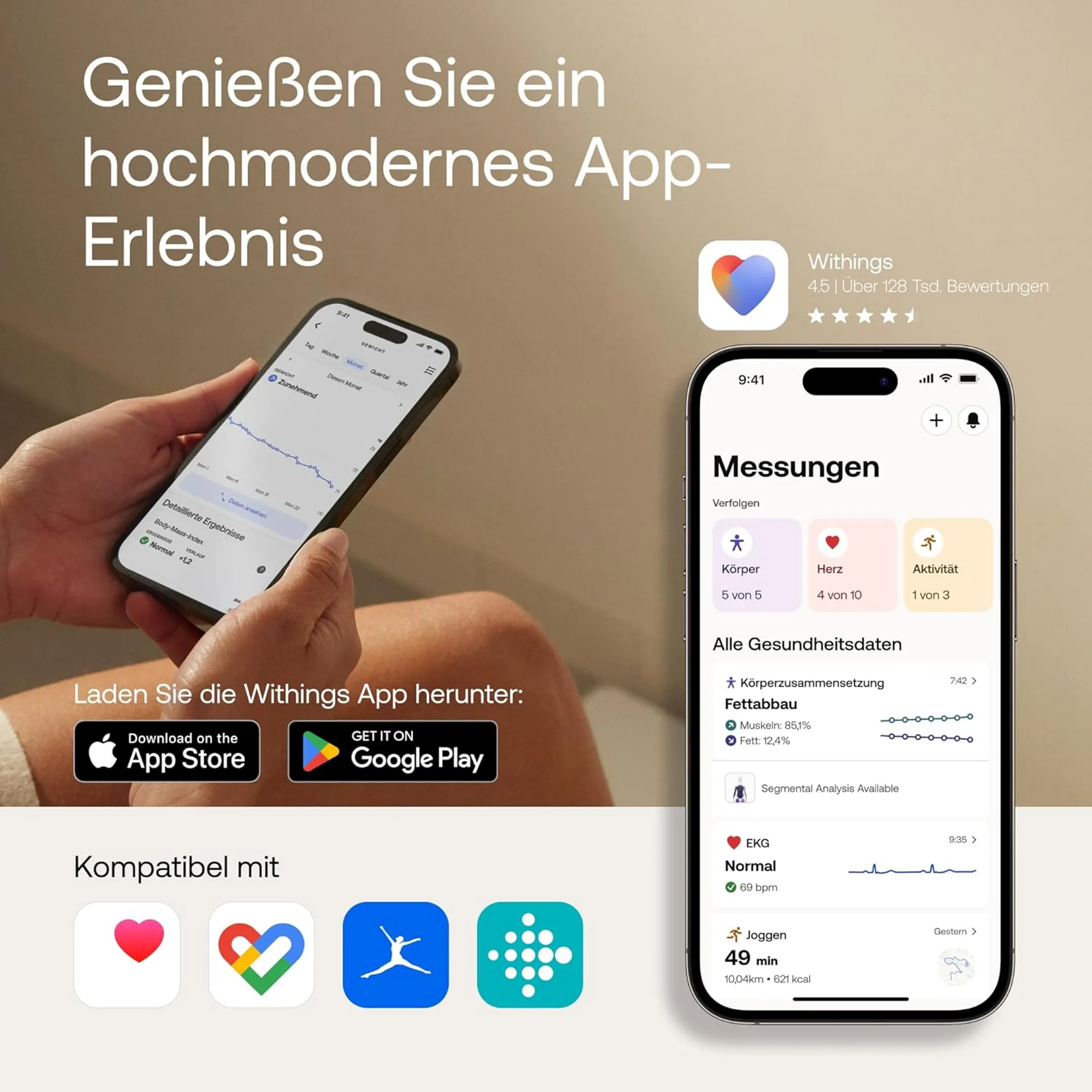 WITHINGS  Personenwaage verbunden Body Scan - Schwarz image
