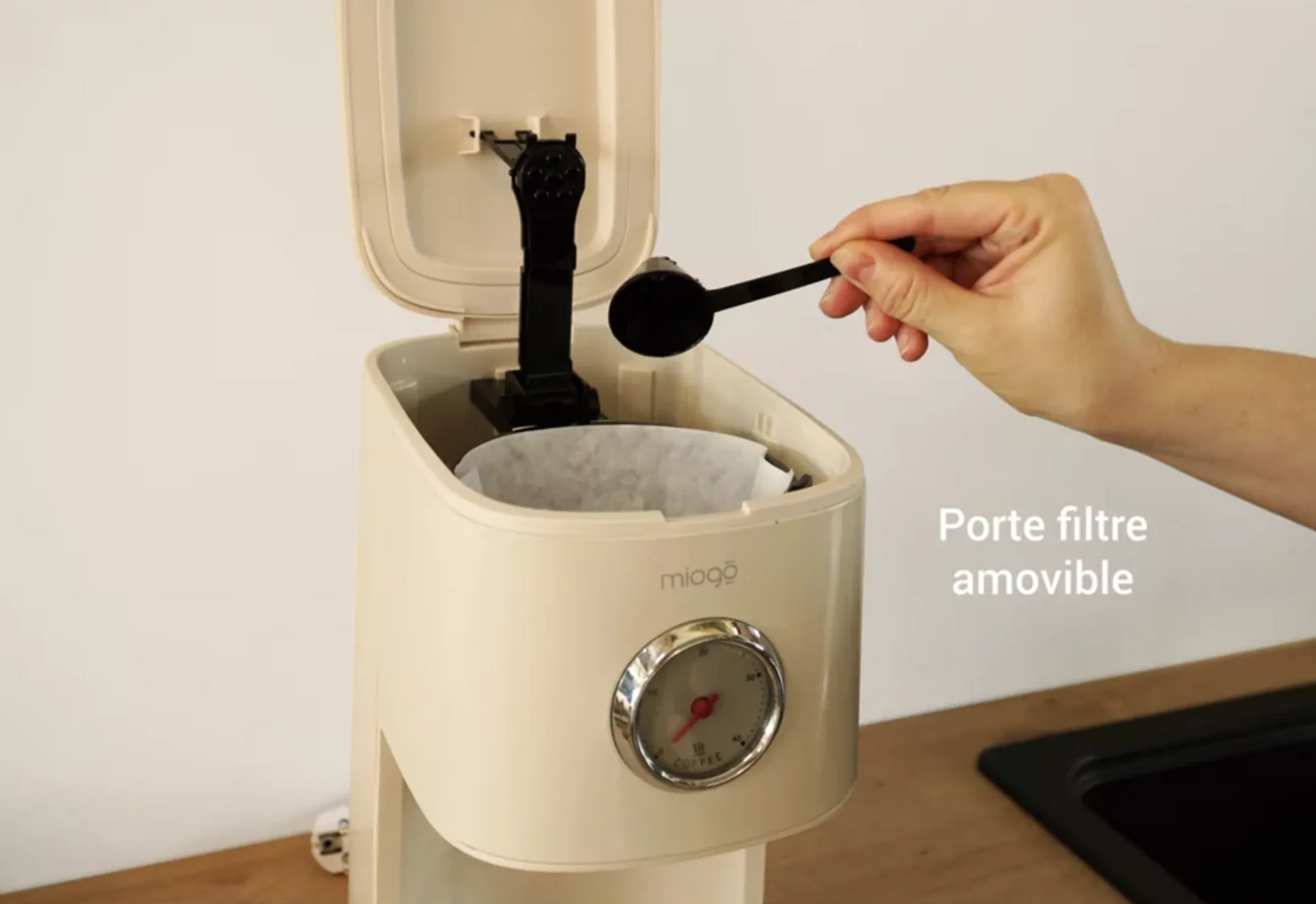 MIOGO Kaffeemaschine MDCM1 Daily - Beige image