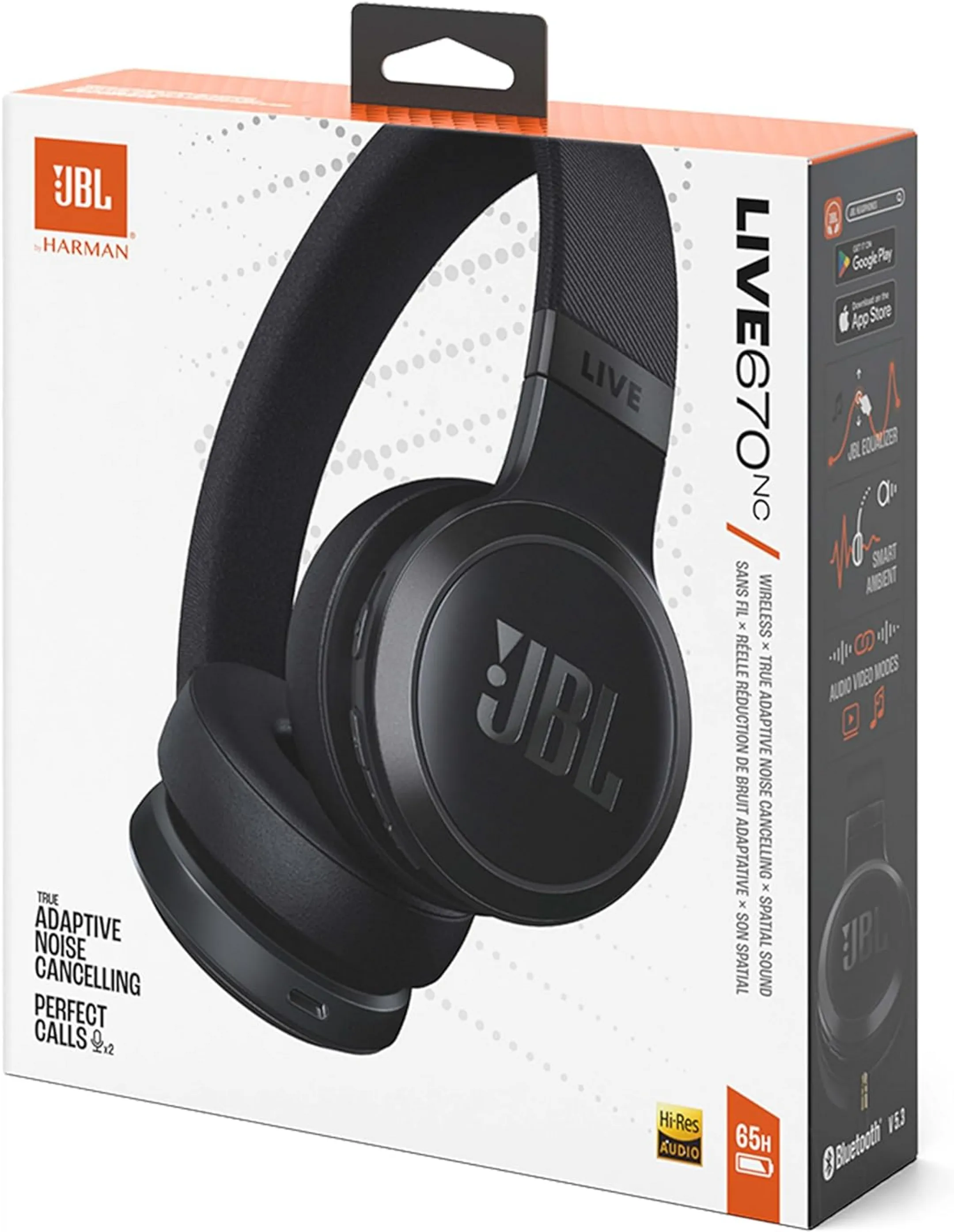 JBL Live 670NC Wireless Headset - Black image