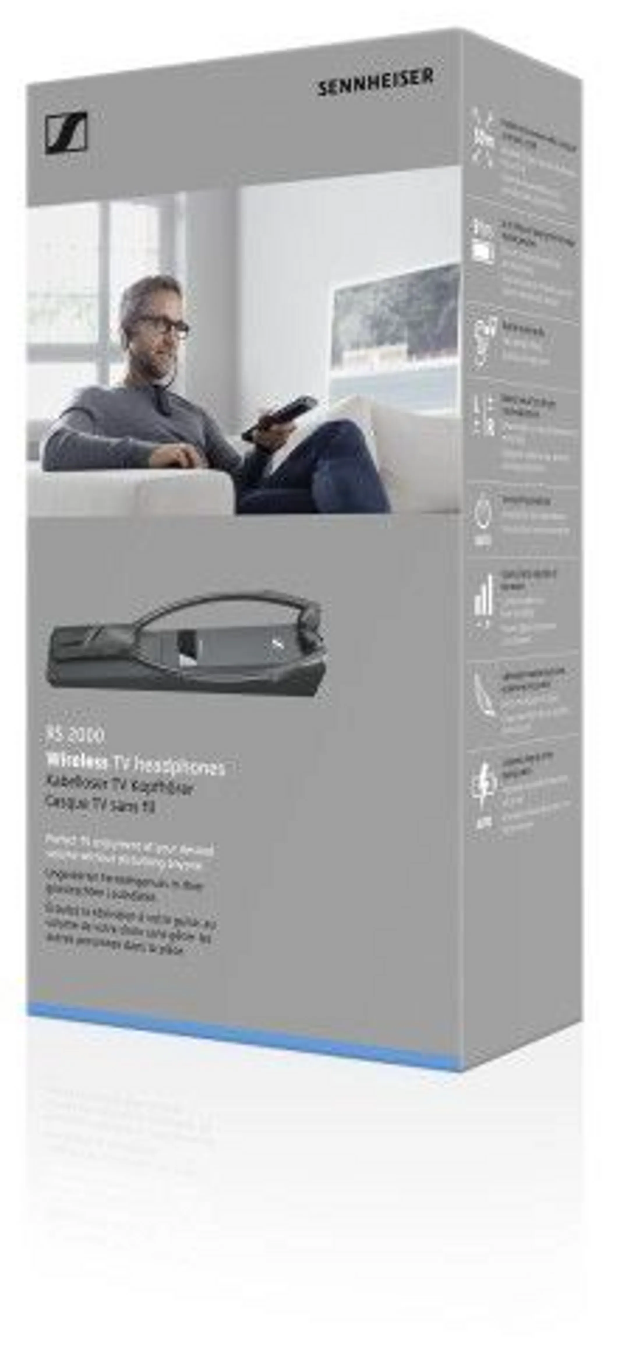 Sennheiser RS 2000 Wireless TV Headphones - Black image