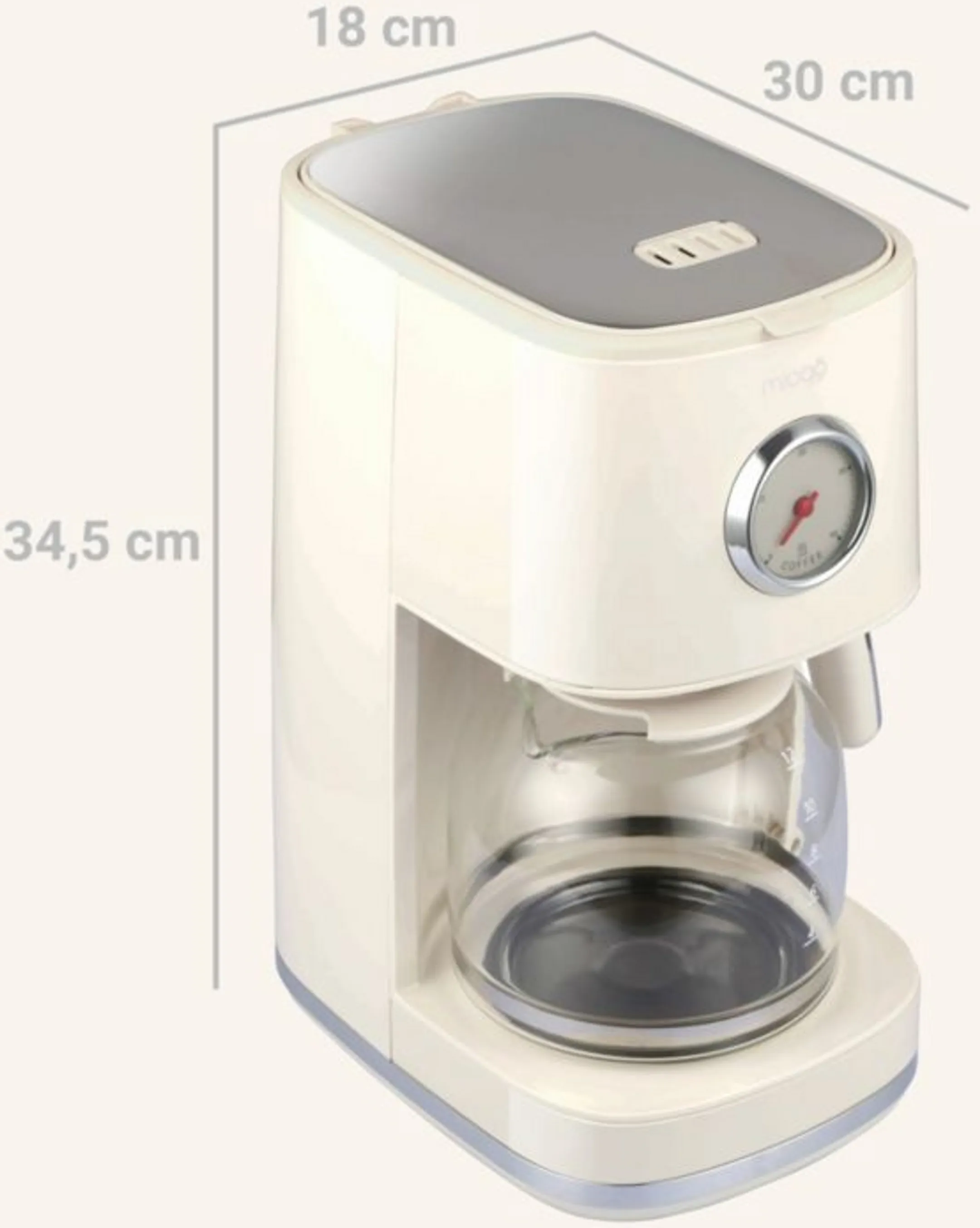 MIOGO Kaffeemaschine MDCM1 Daily - Beige image