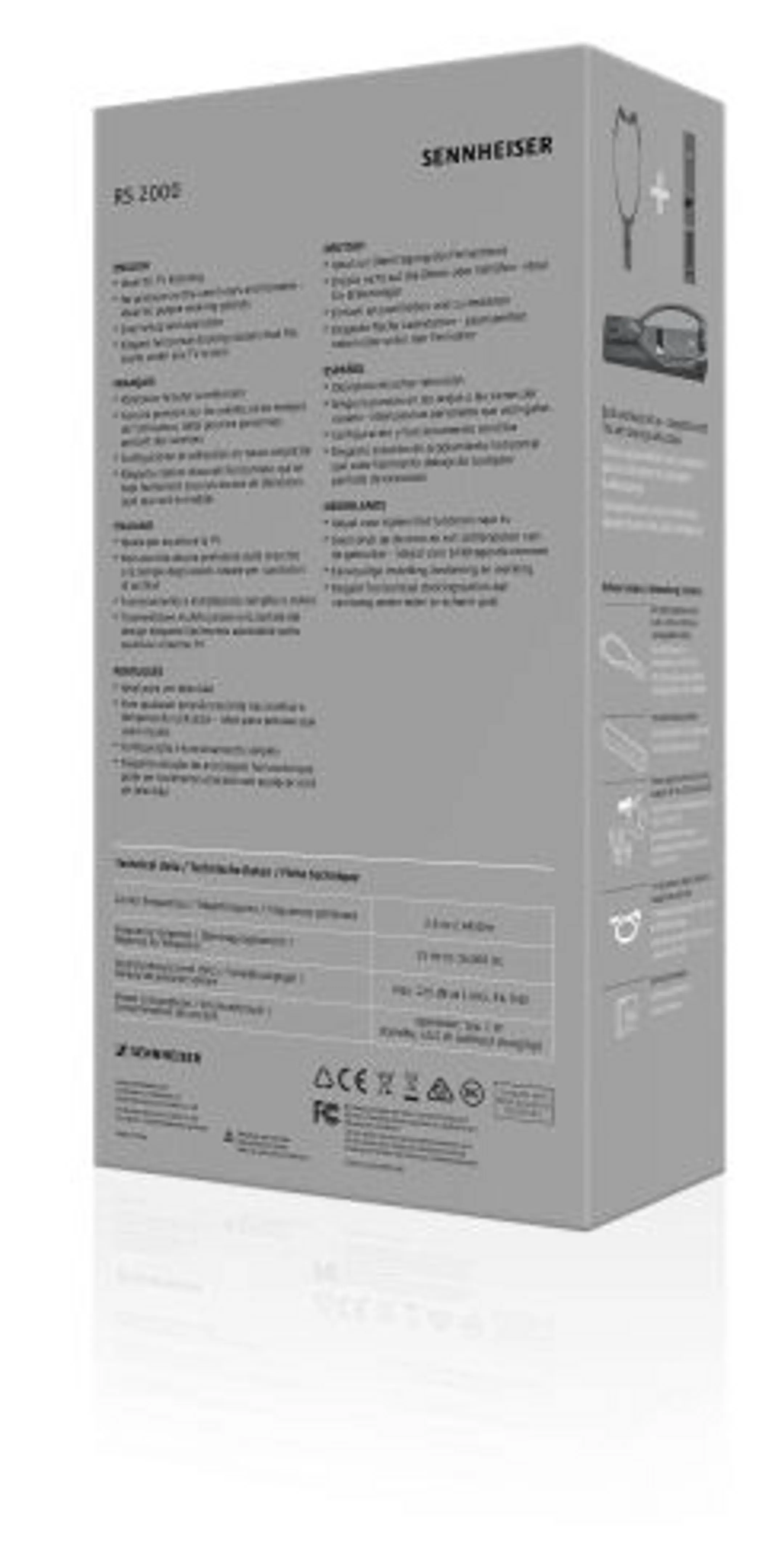 Sennheiser RS 2000 Wireless TV Headphones - Black image