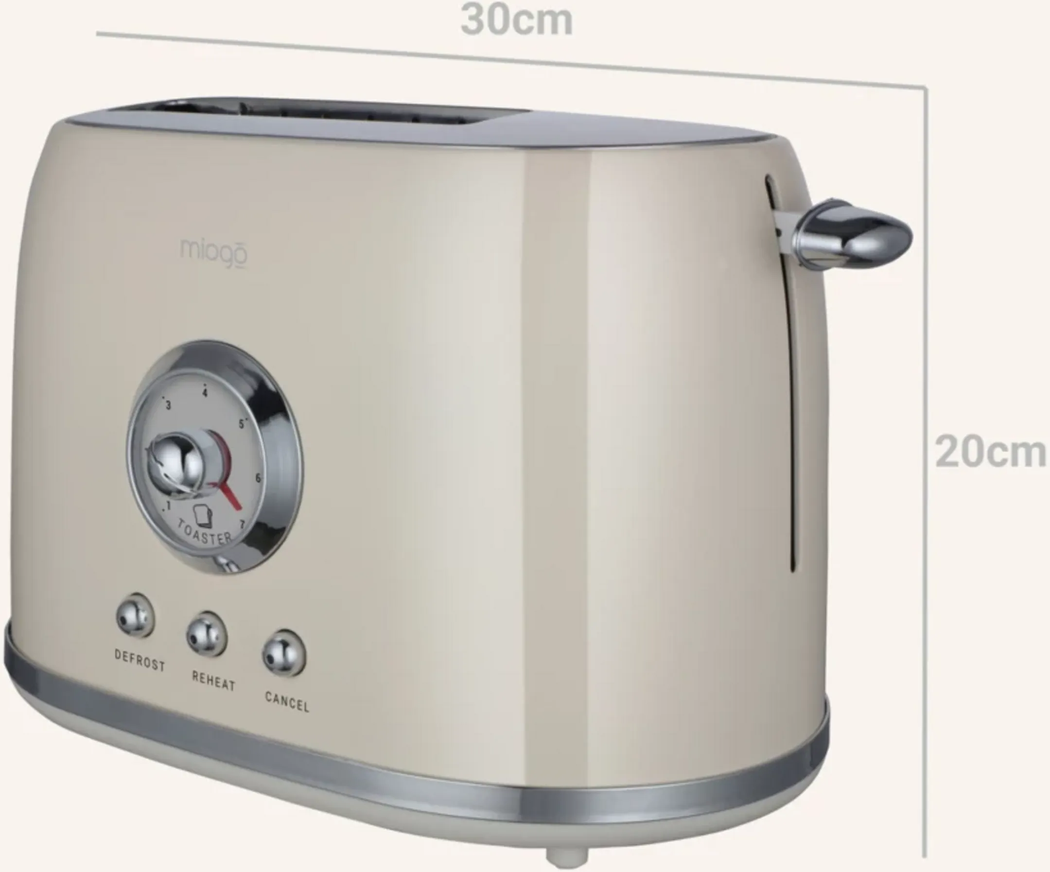 MIOGO MDT1 Daily Toaster - Beige image