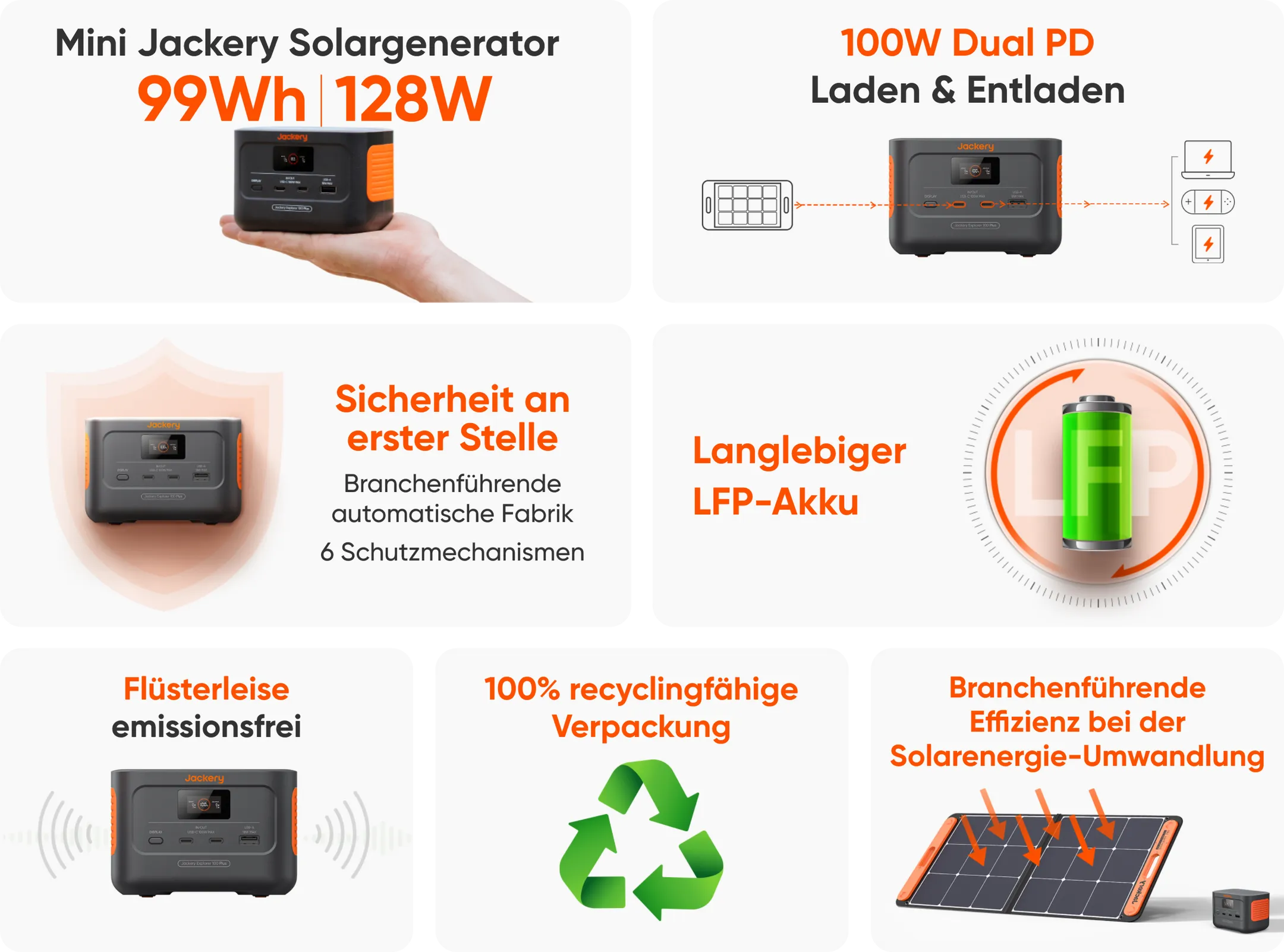 JACKERY Mini Tragbare elektrische Station Explorer 100 Plus image