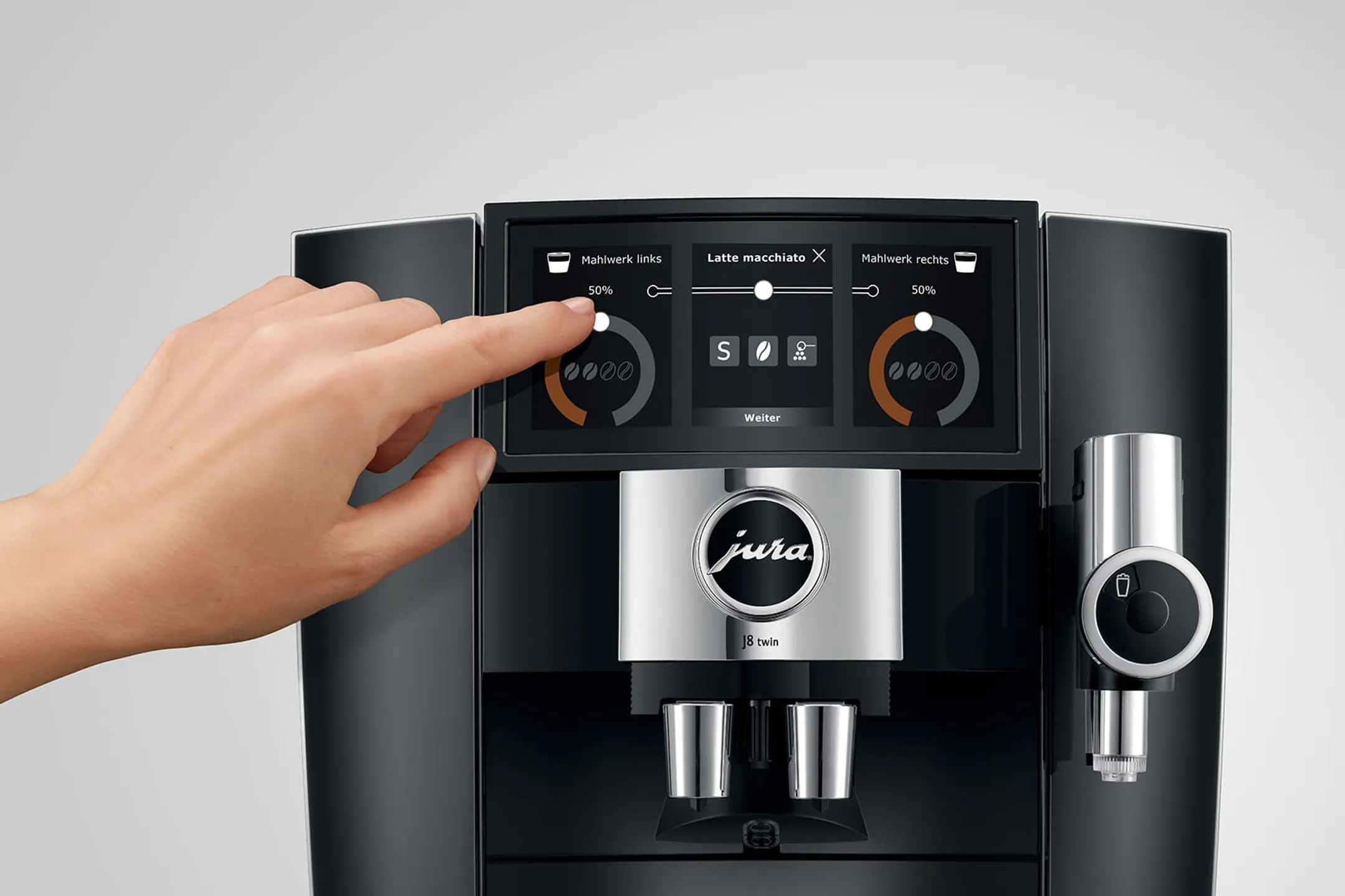 Jura Automatische Espressomaschine J8 Twin Diamond Black EA image
