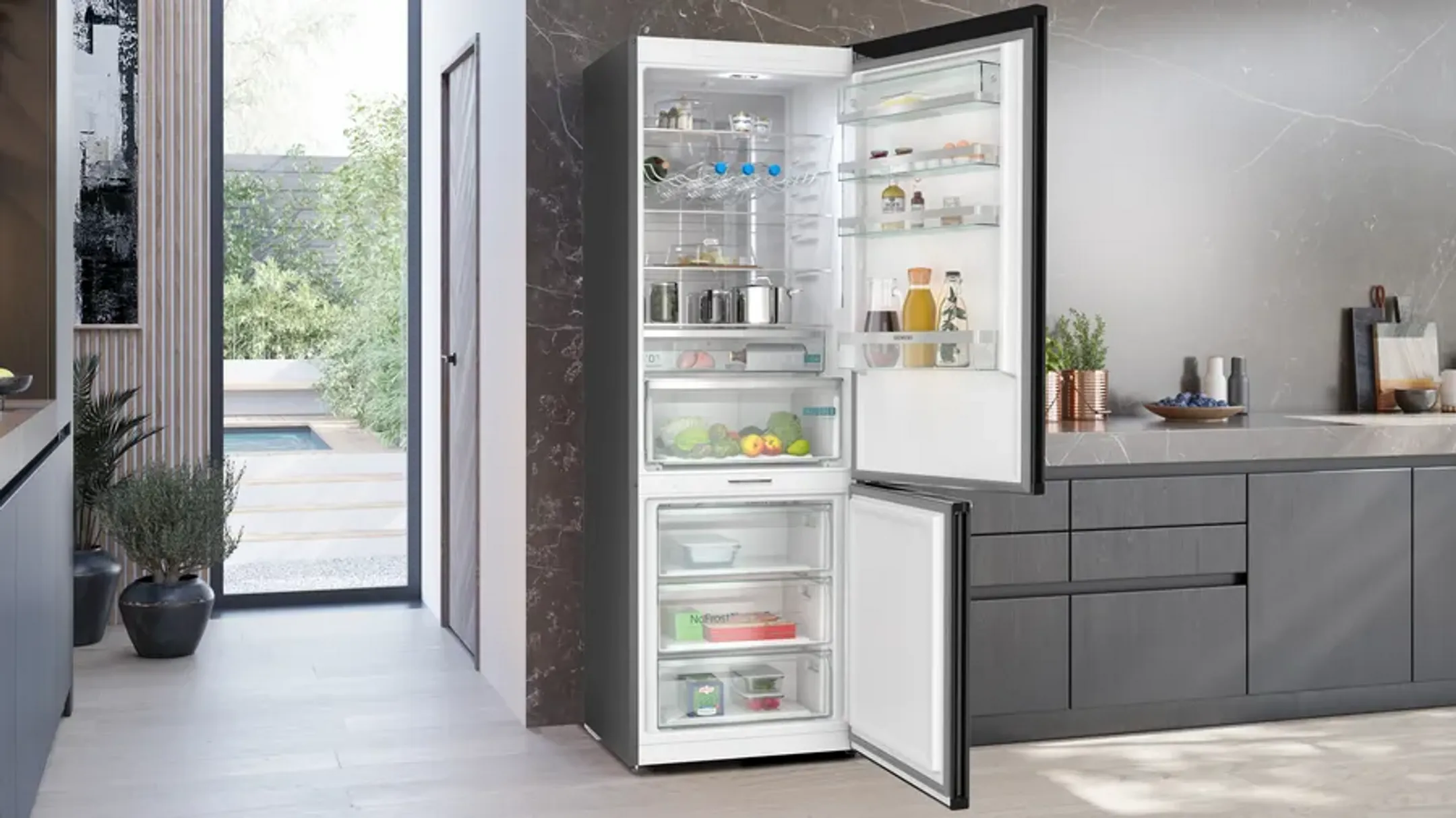 Siemens Combi frigo congélateur iQ500 KG49NAXCF image