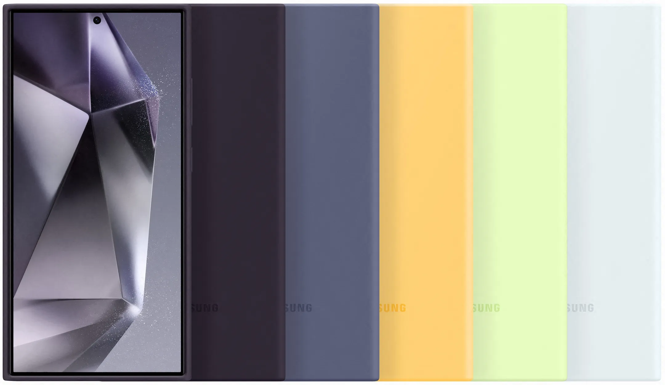Samsung Coque en silicone pour Galaxy S24 Ultra -Violet Foncé image