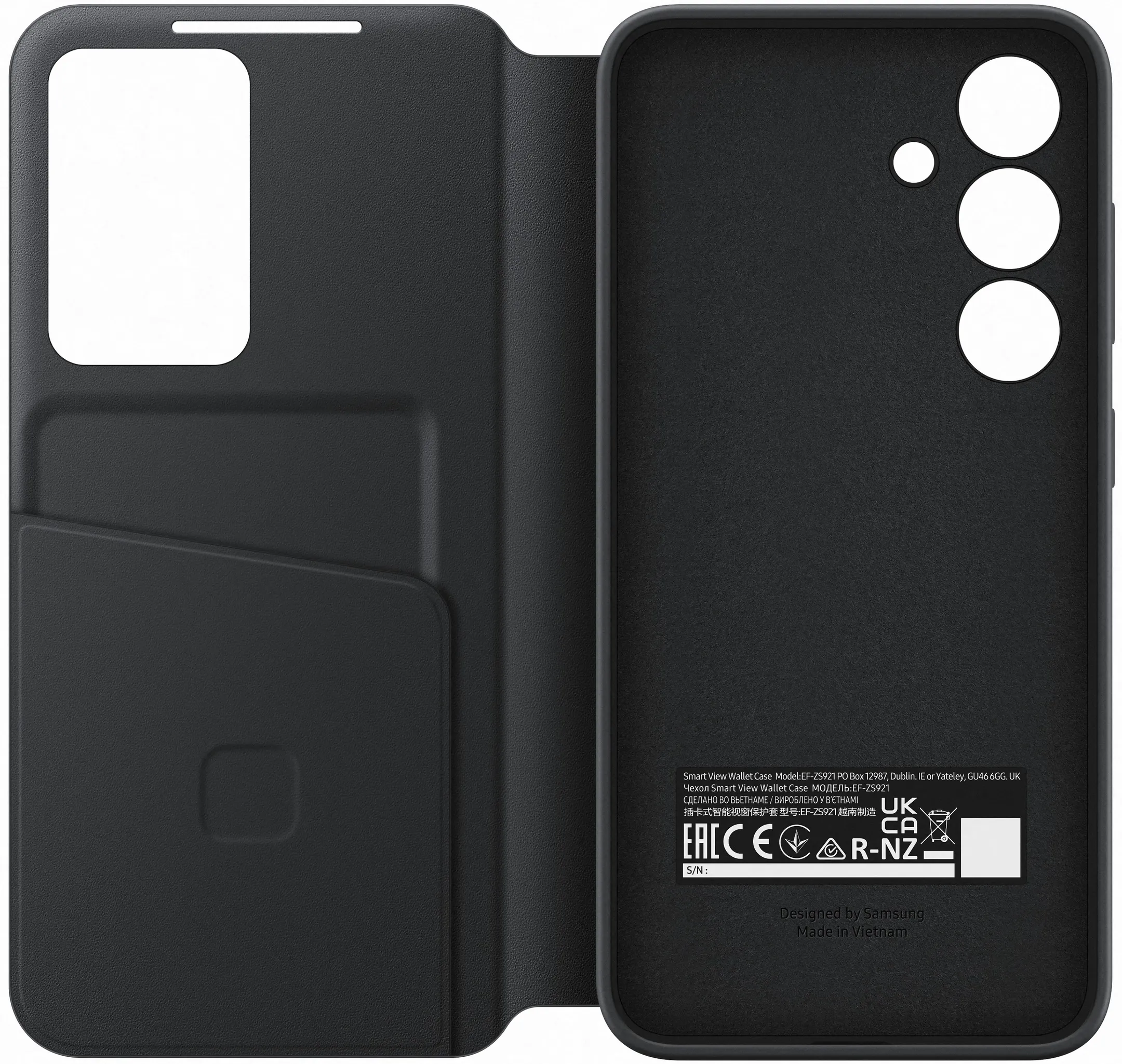 Samsung Étui Smart View Wallet pour Galaxy S24 - Noir image