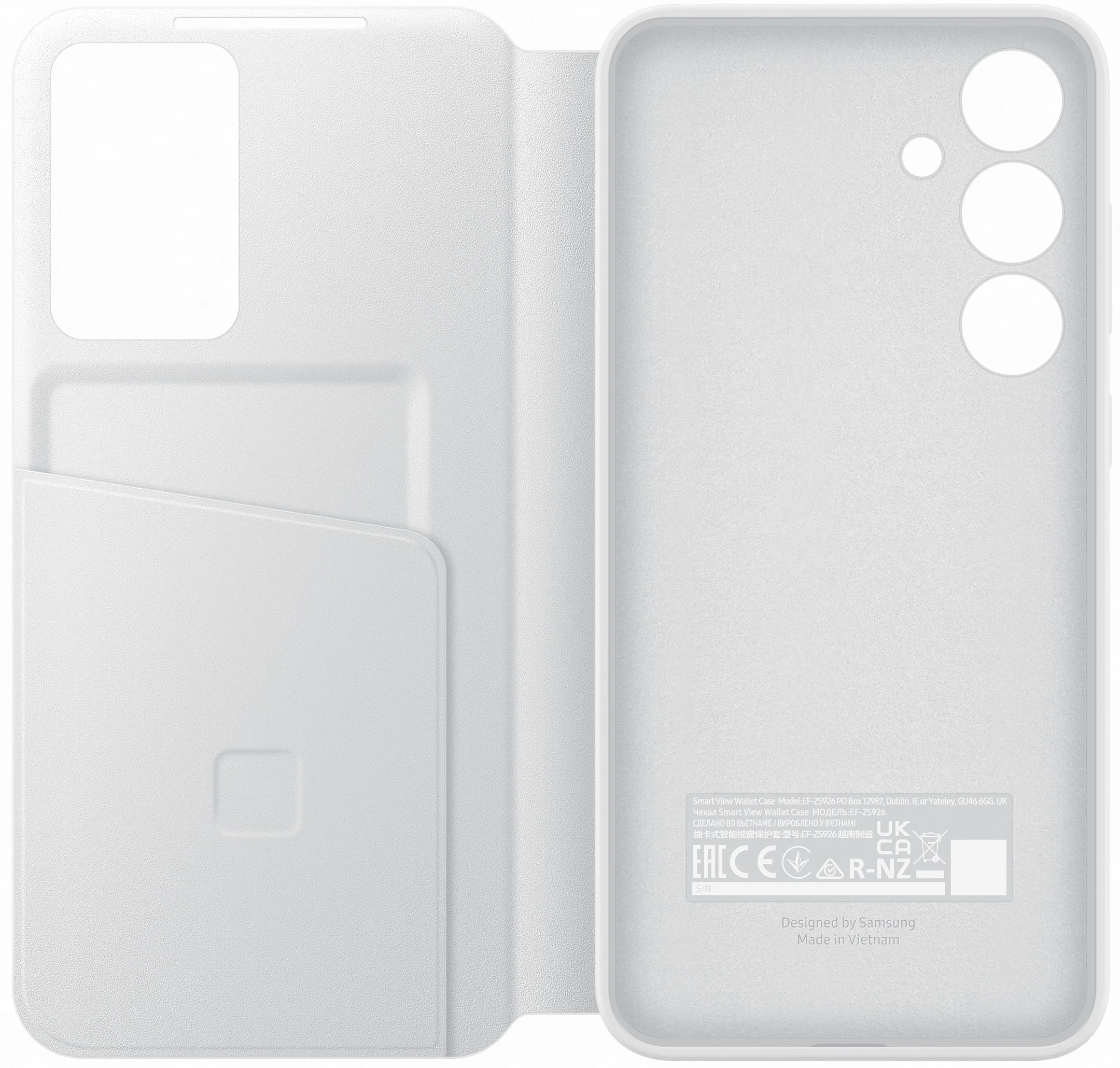 Samsung Étui Smart View Wallet pour Galaxy S24+ - Blanc image