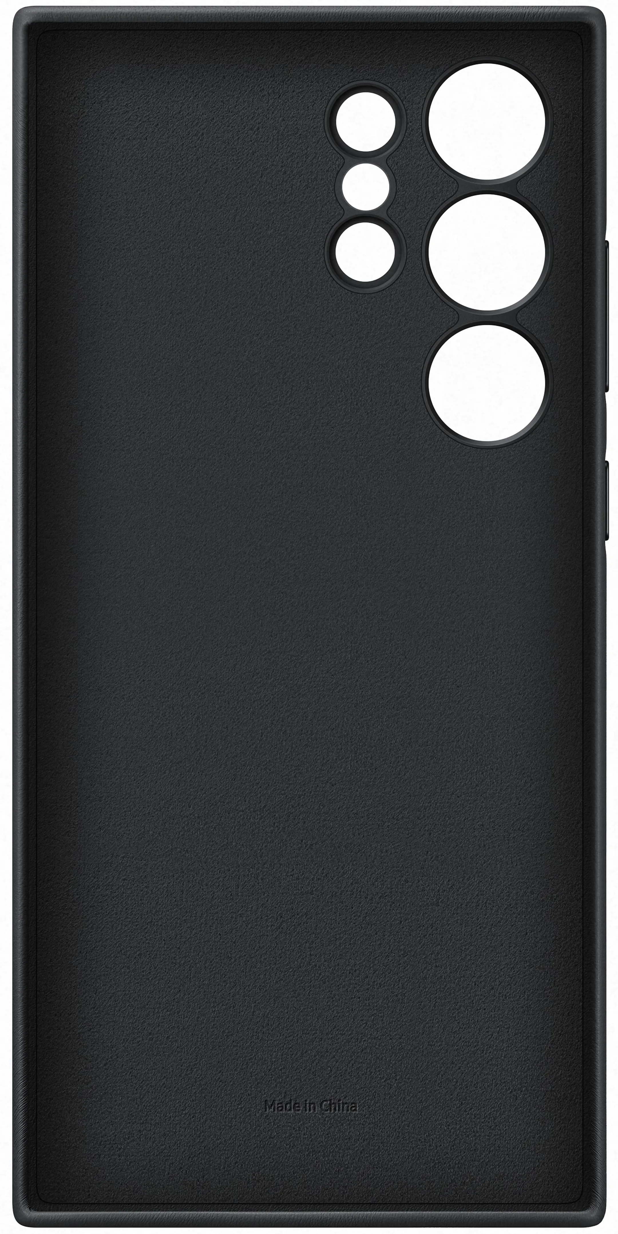 Samsung Coque en cuir Vegan pour Galaxy S24 Ultra - Noir image