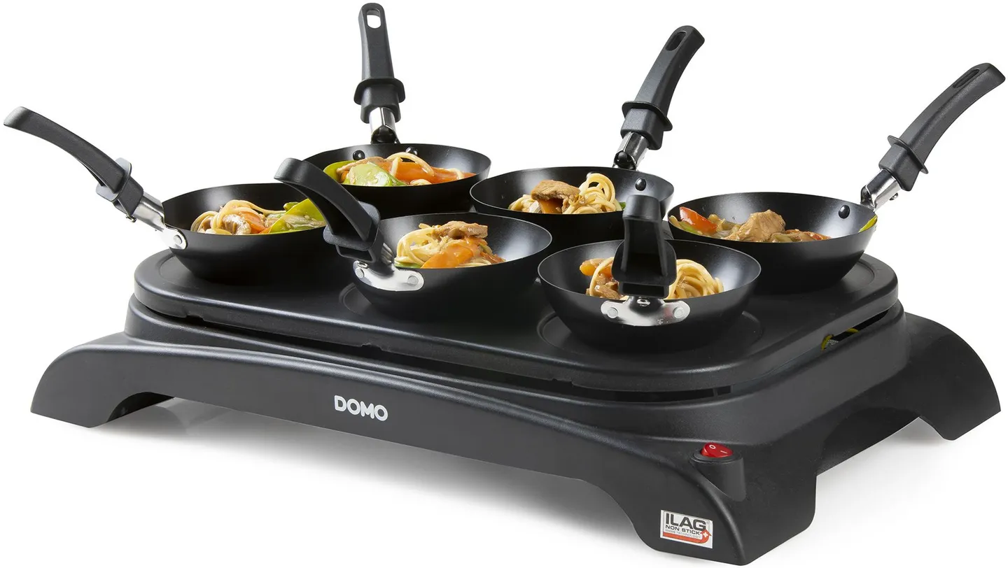Crepe maker & Wok Party Domo Set Gourmet DO8710W Hifi.lu