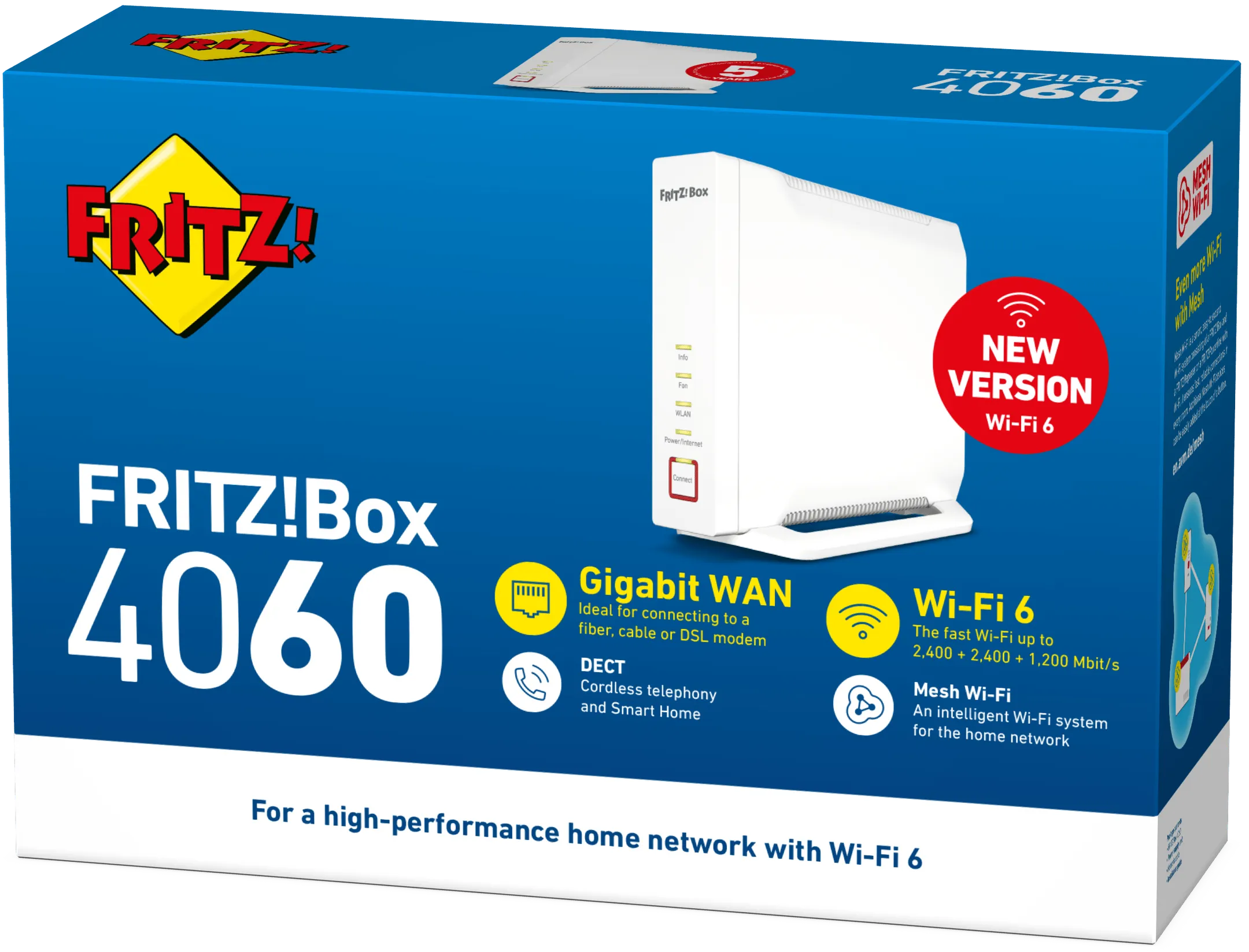 AVM FRITZ Routeur Wi-Fi 6 FRITZ!Box 4060 image