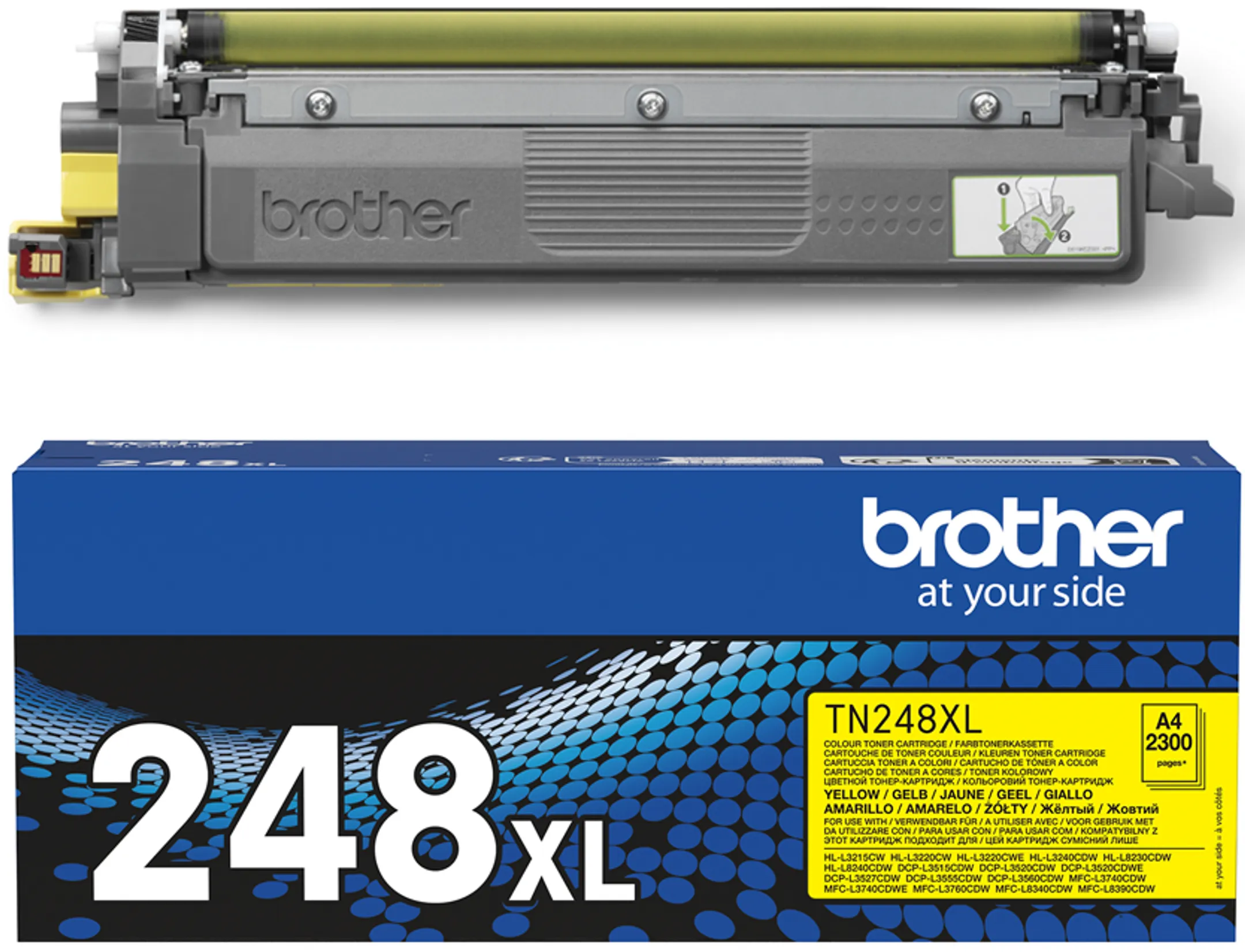 Brother Toner TN248XLY - 2300 pages - Jaune image