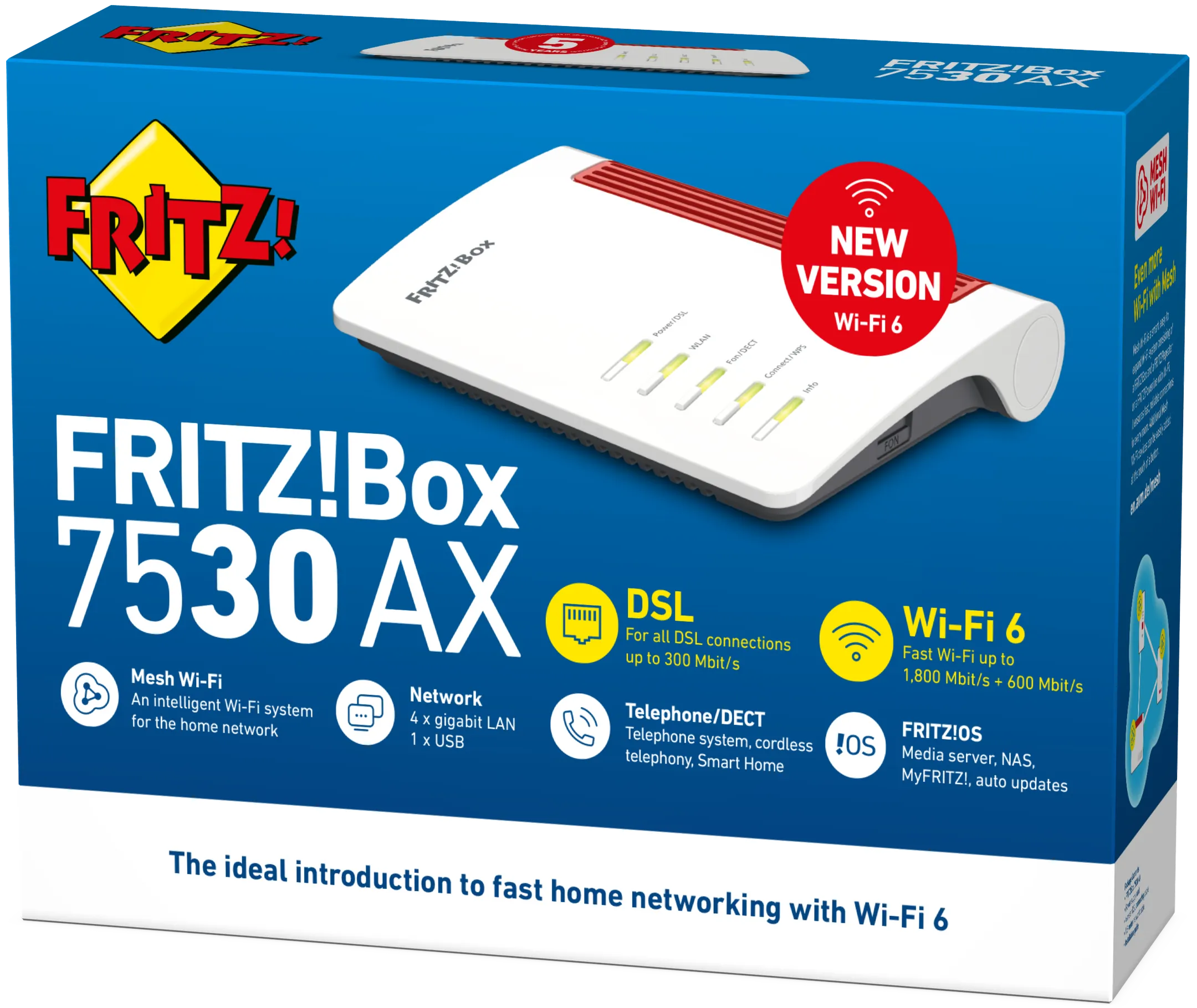 AVM FRITZ ADSL Modem Router FRITZ!Box 7530 AX image