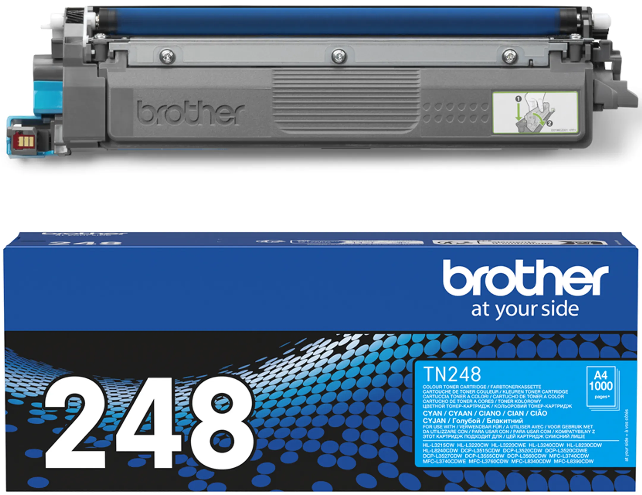 Brother Toner TN248C - 1000 Seiten - Cyan image