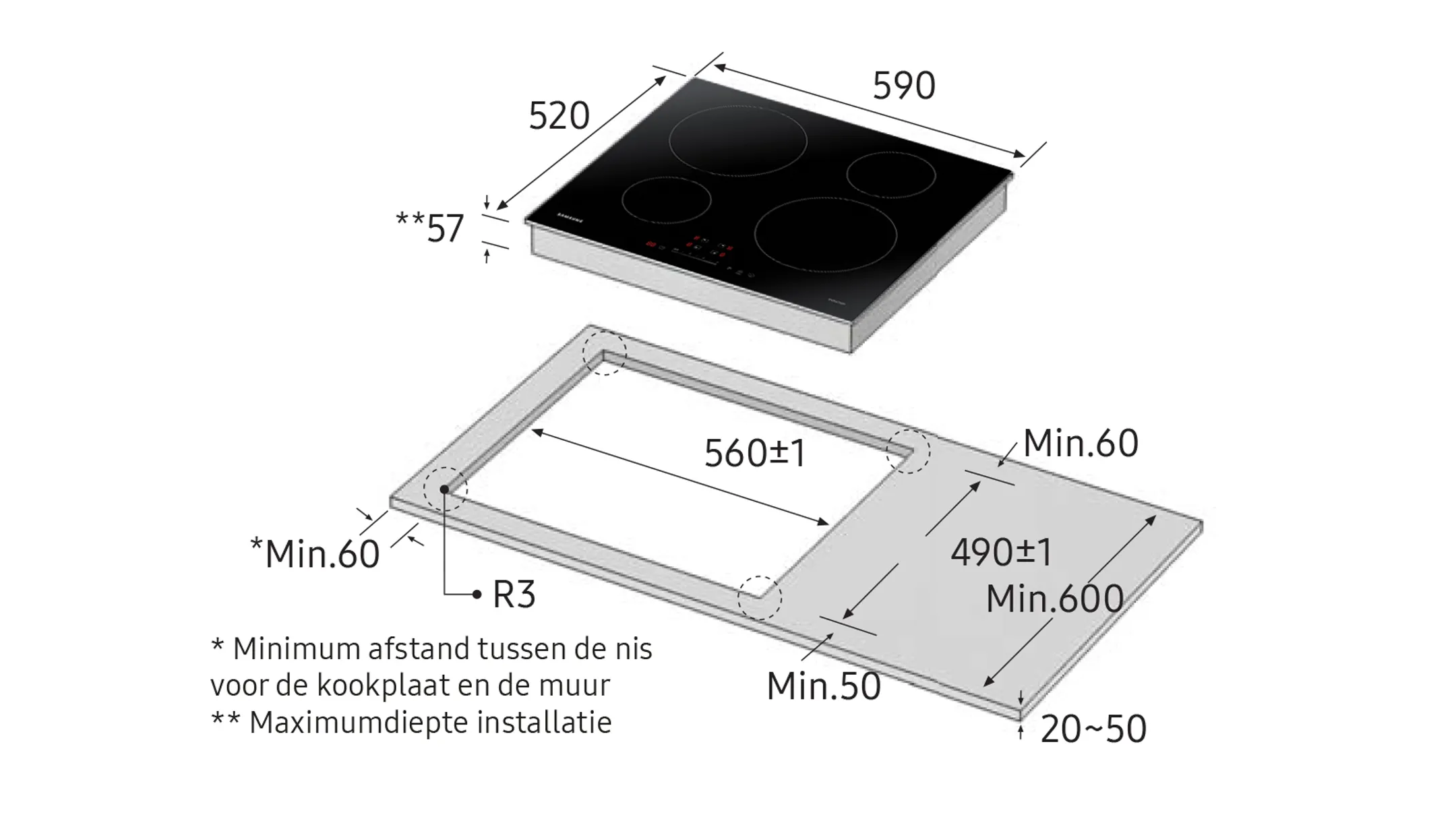 Samsung Induction hob NZ64M3707AK image