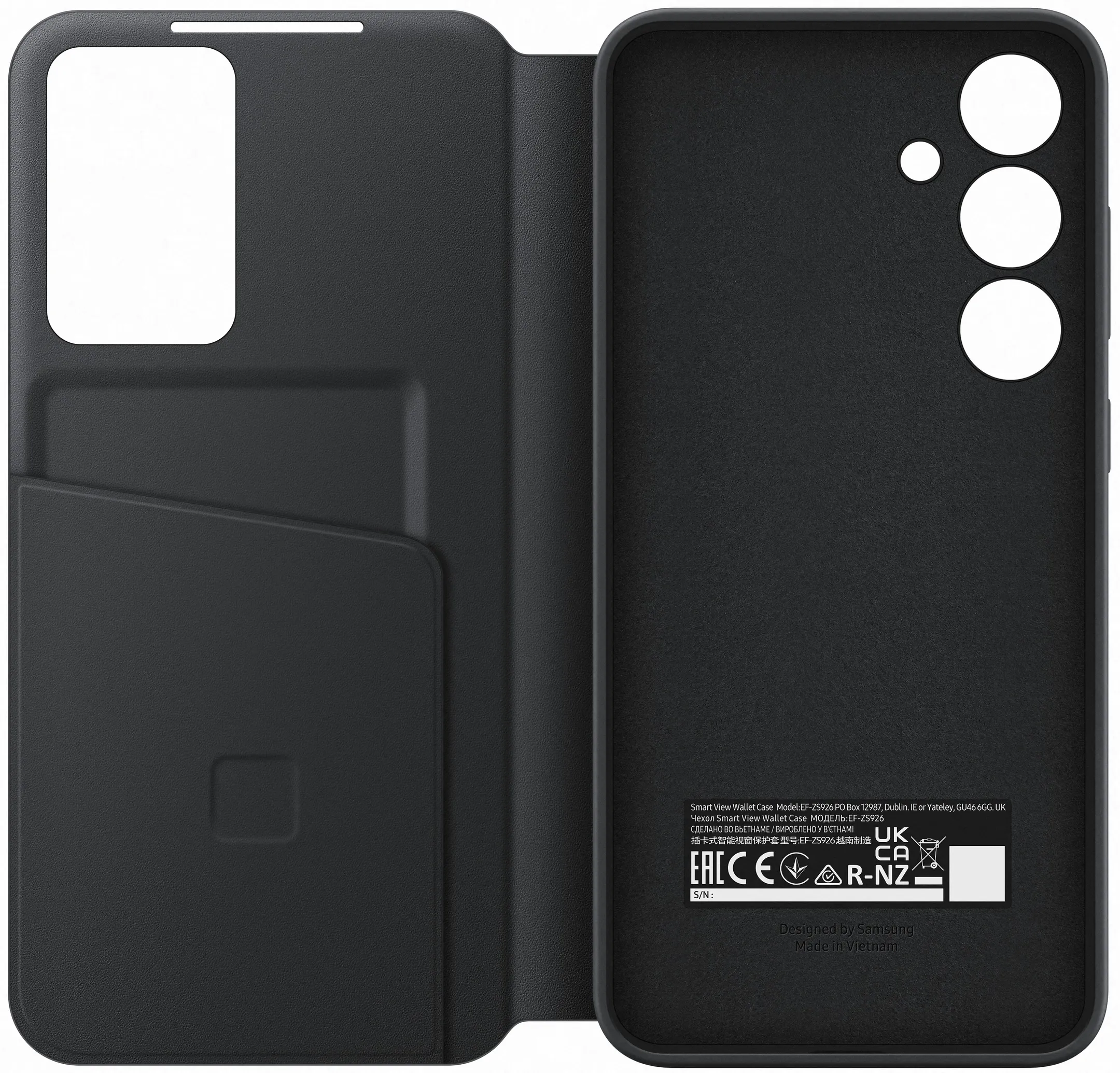 Samsung Étui Smart View Wallet pour Galaxy S24+ - Noir image