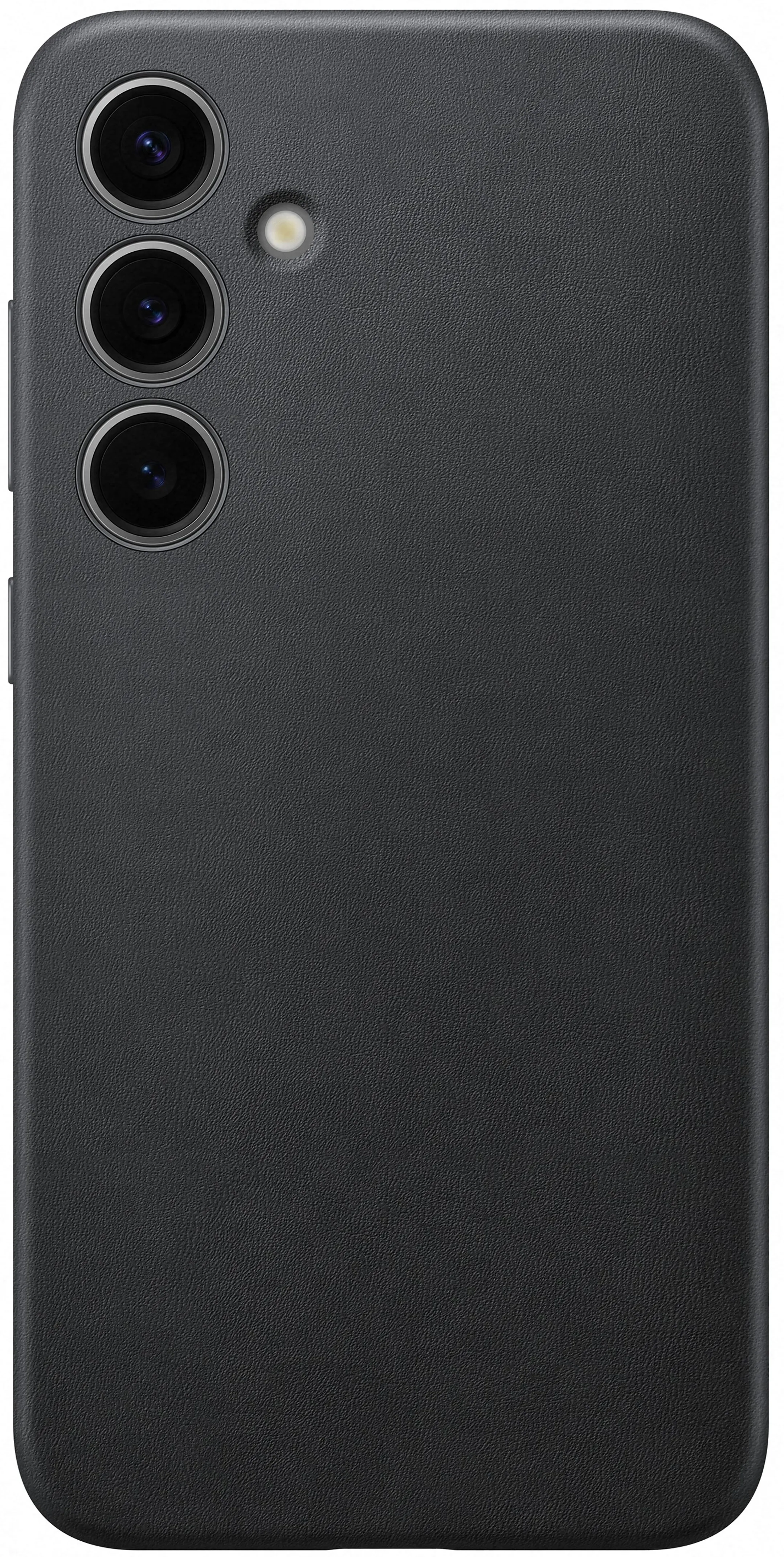 Coque en cuir Vegan pour Galaxy S24+ - Noir