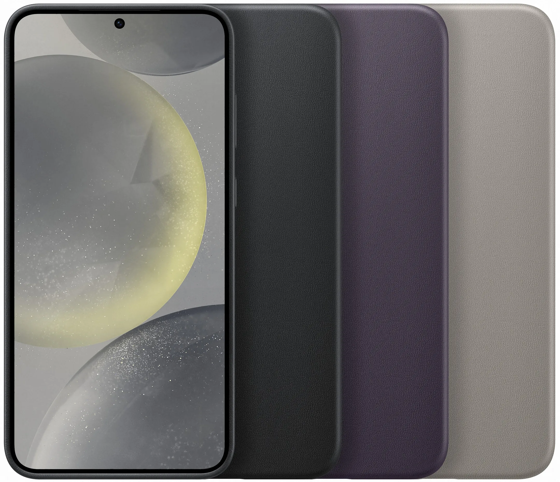 Samsung Coque en cuir Vegan pour Galaxy S24+ - Noir image