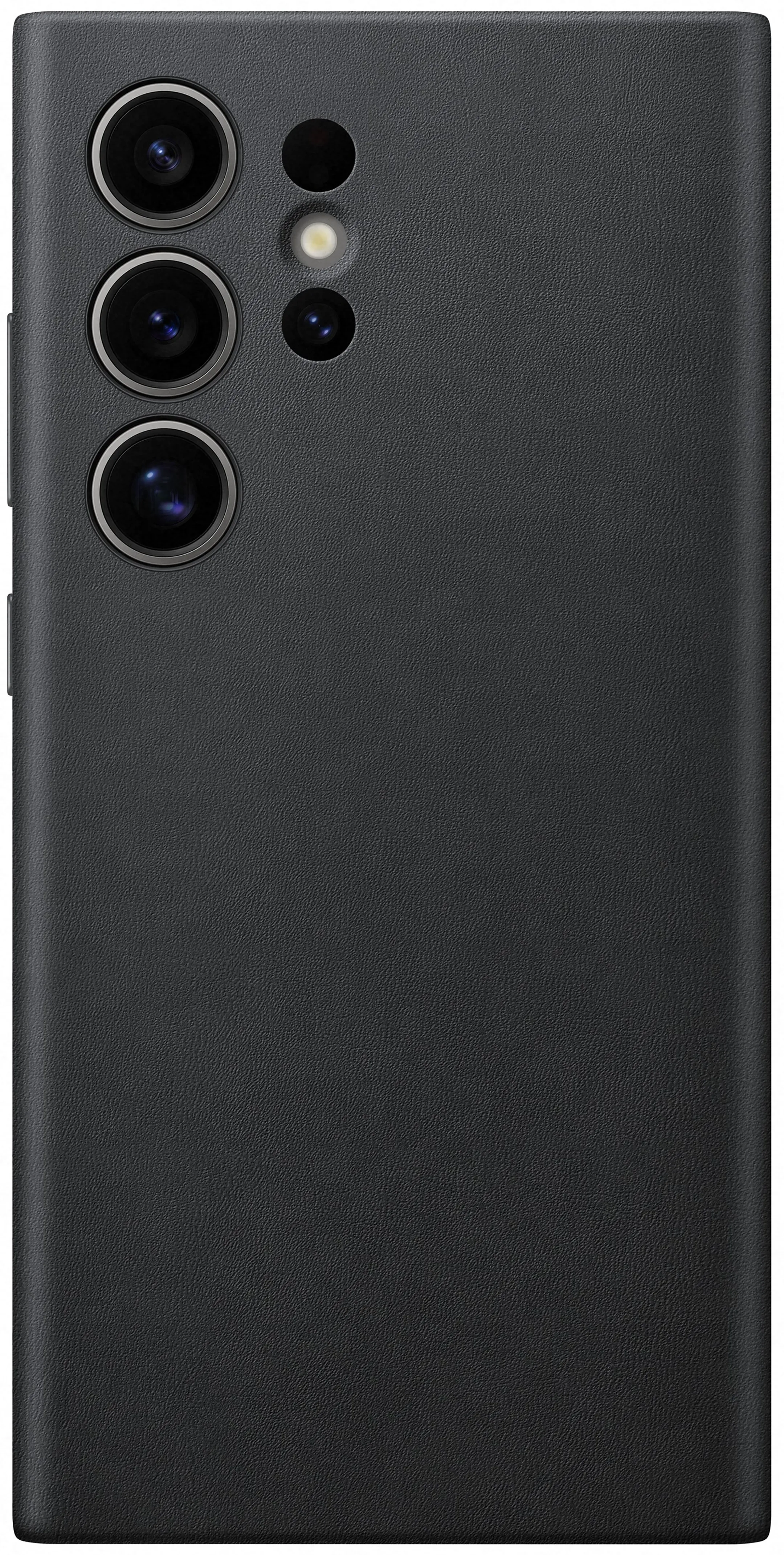 Coque en cuir Vegan pour Galaxy S24 Ultra - Noir