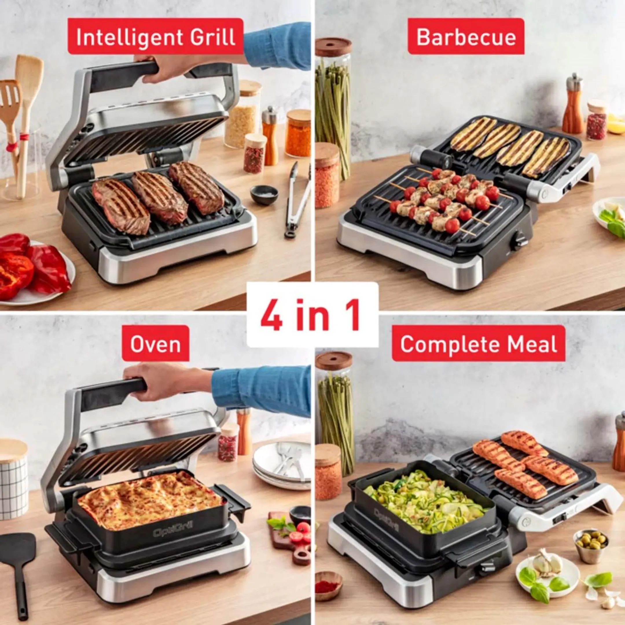 Tefal Grille-viande OptiGrill 4-en-1 GC774D10 image