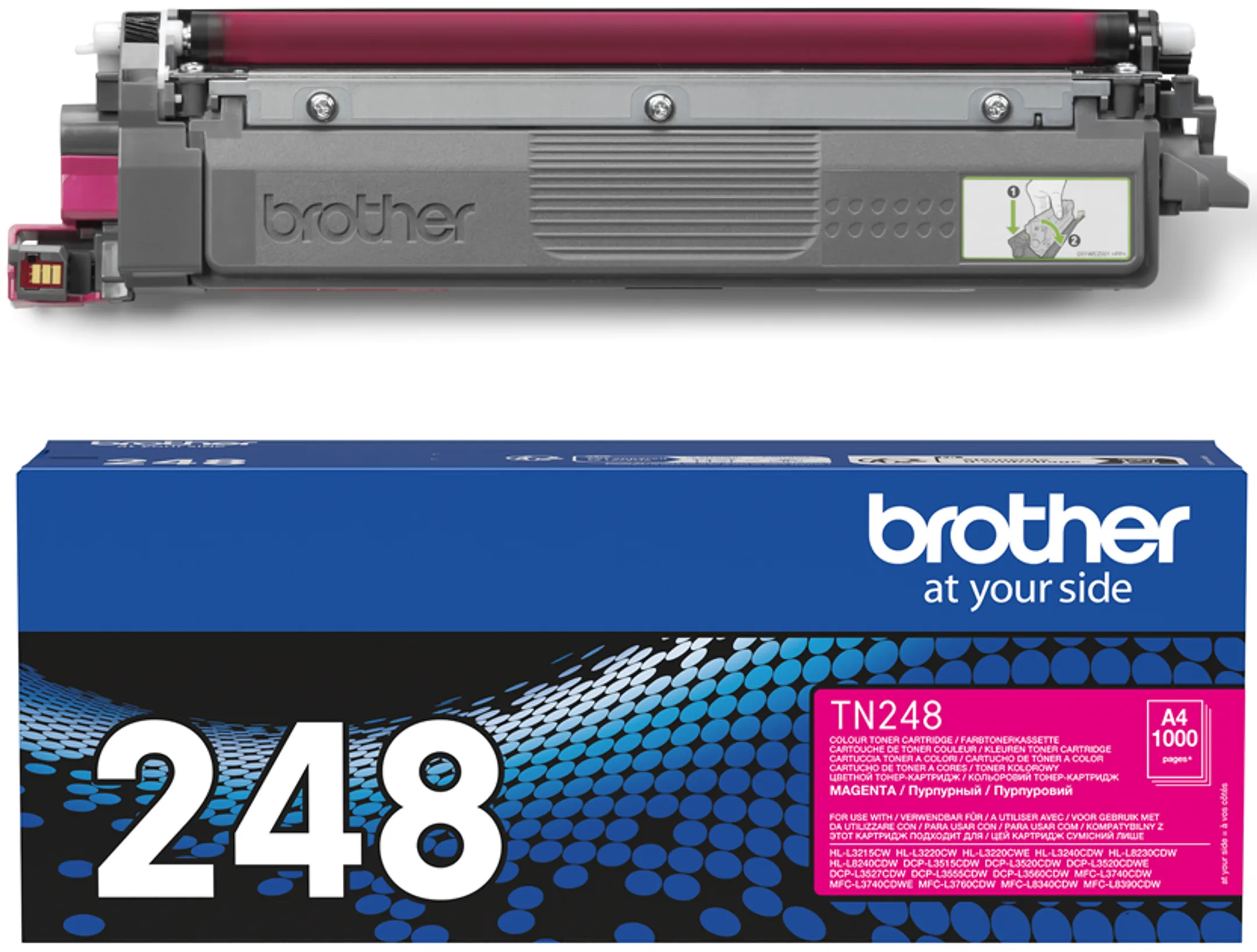 Brother Toner TN248M - 1000 pages - Magenta image