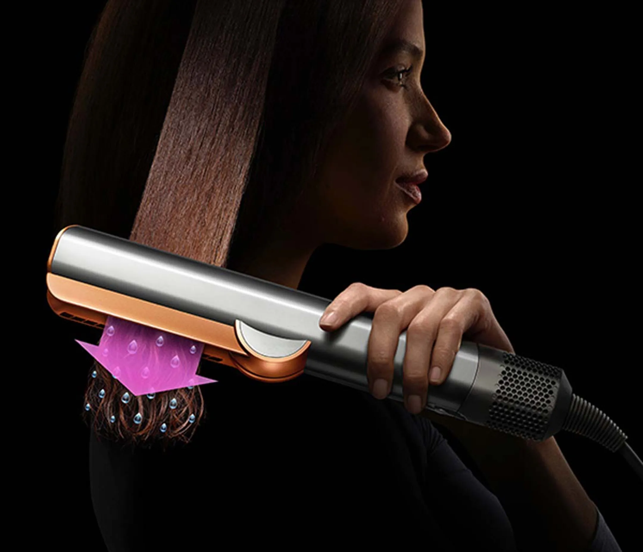 Dyson Lisseur Airstrait - Nickel/Cuivré image