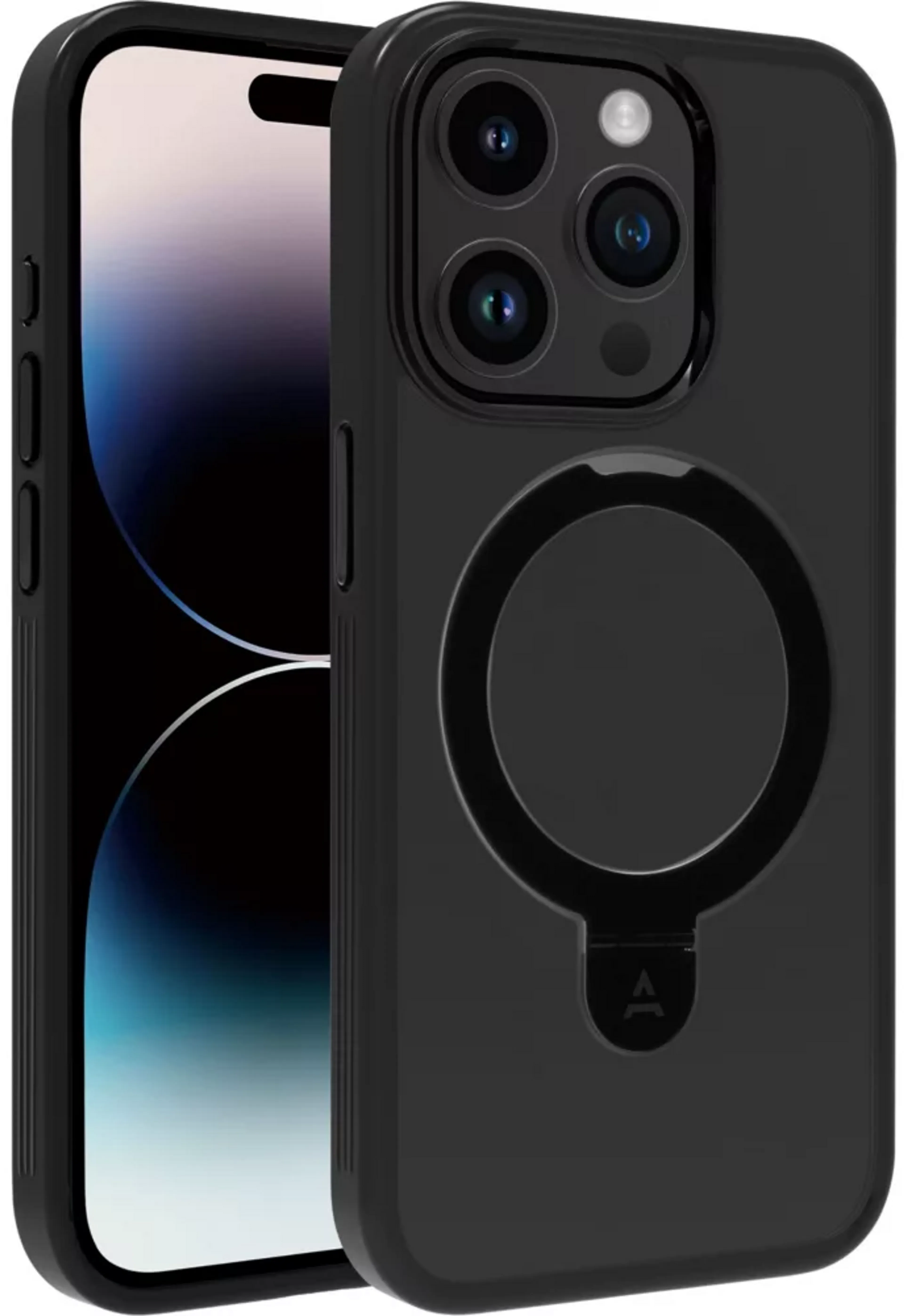 Adeqwat MagSafe Case with Stand for iPhone 15 Pro - Black image