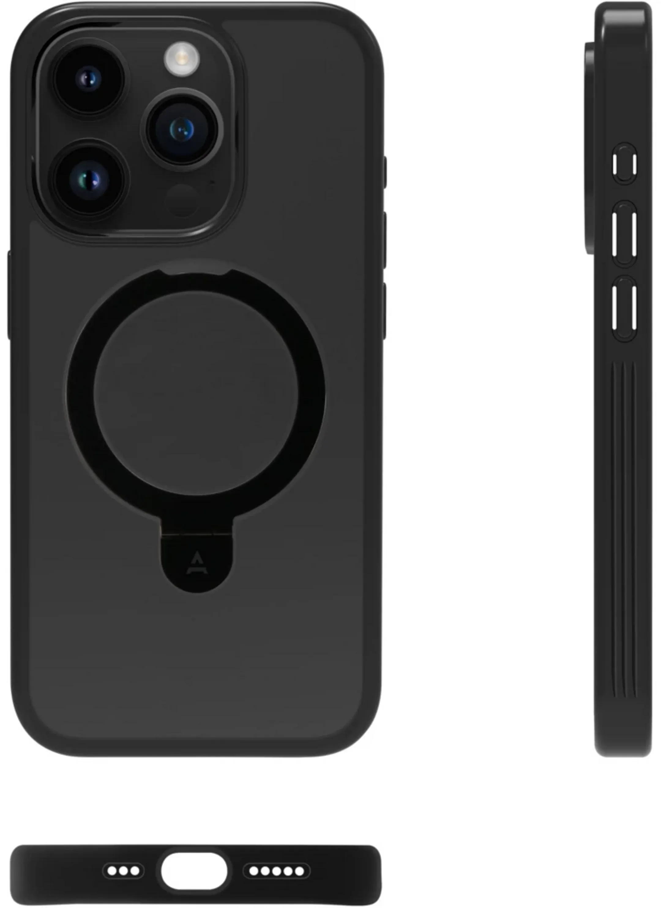 Adeqwat Coque MagSafe avec support pour iPhone 15 Pro - Noir image