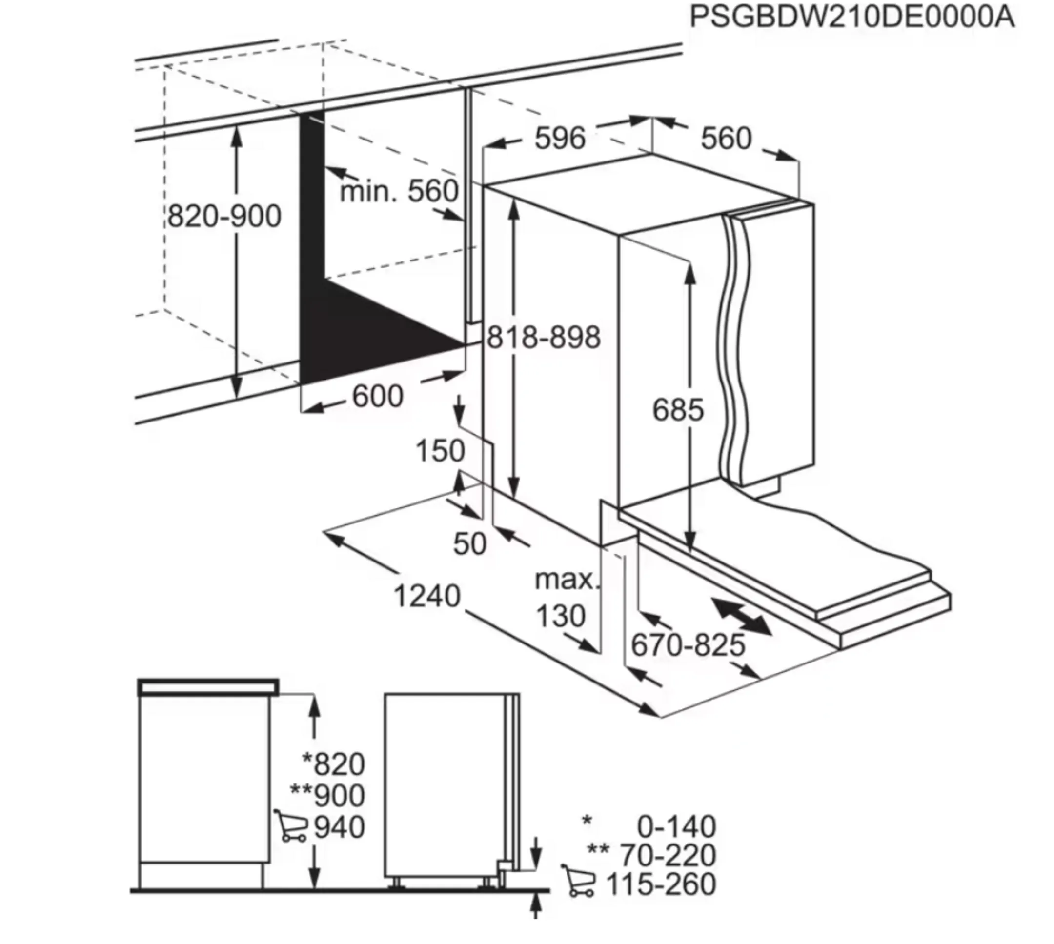 AEG Lave-vaisselle encastrable Serie 7000 GlassCare FSE76737P image