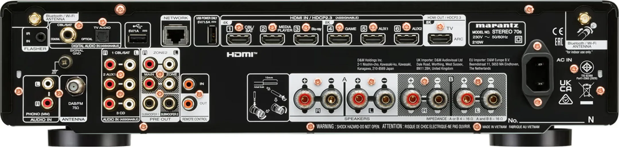 Marantz 70s Stereo Receiver - Black image