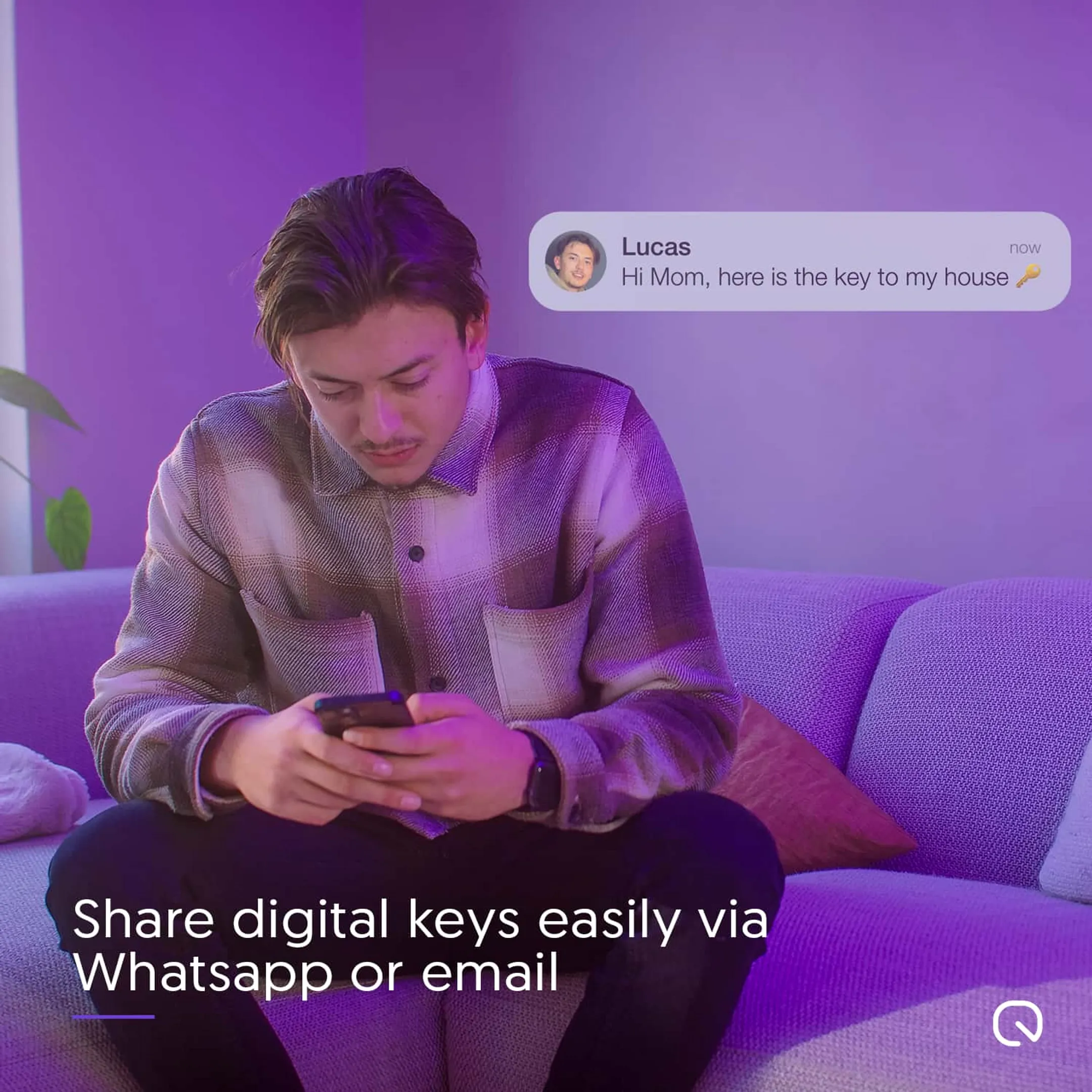 LOQED Touch Smart Lock - Grey image